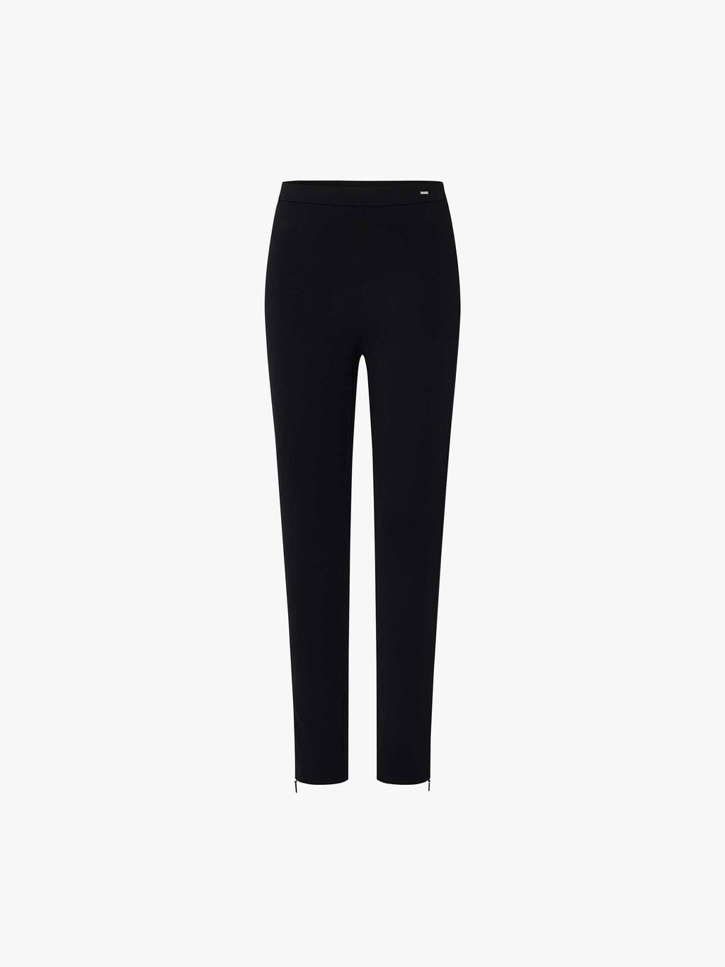 Zipper Hem Elastic Trousers