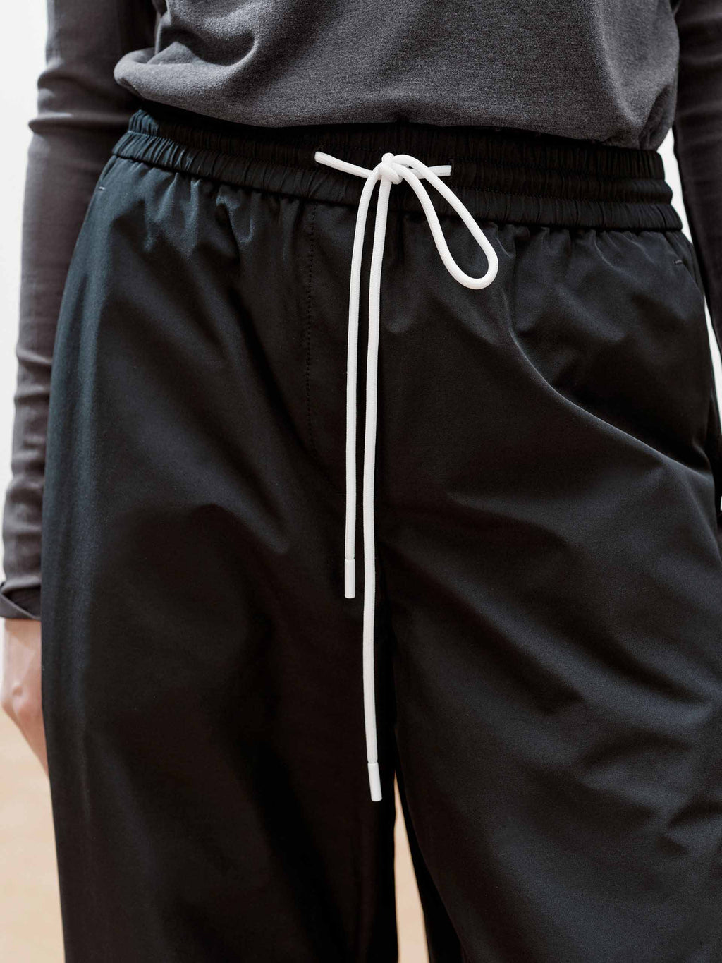 Front Pleated Barrel Leg Pants