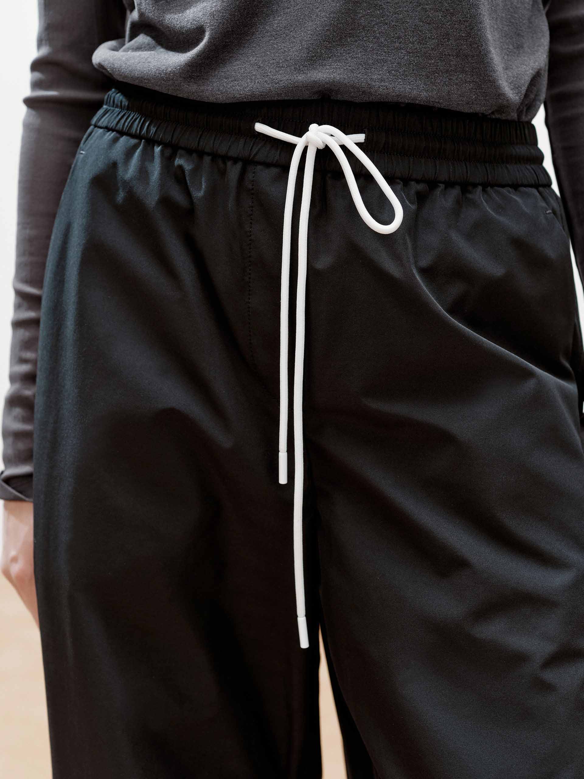 Front Pleated Barrel Leg Pants