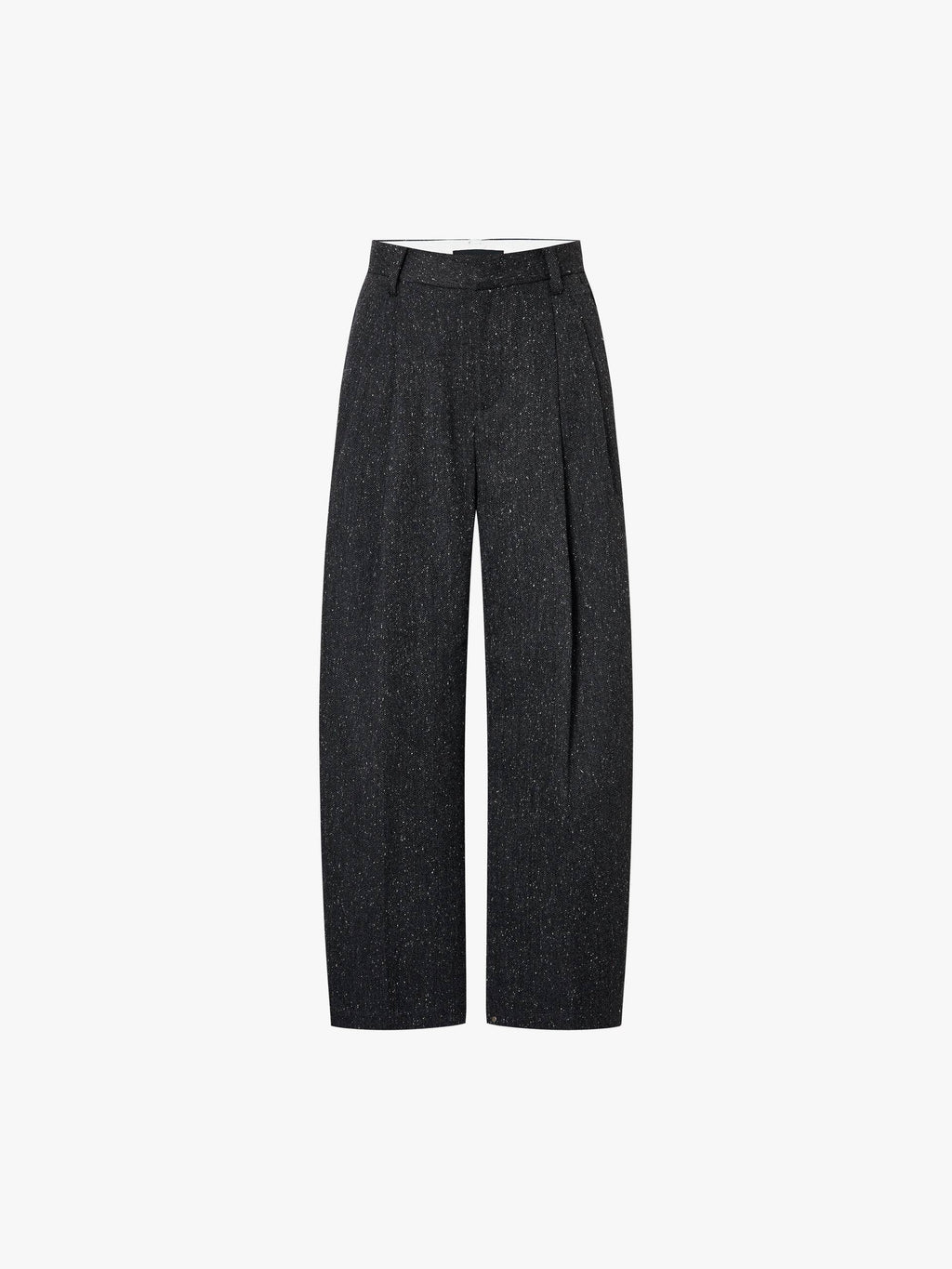 Wool Blend Barrel Pants