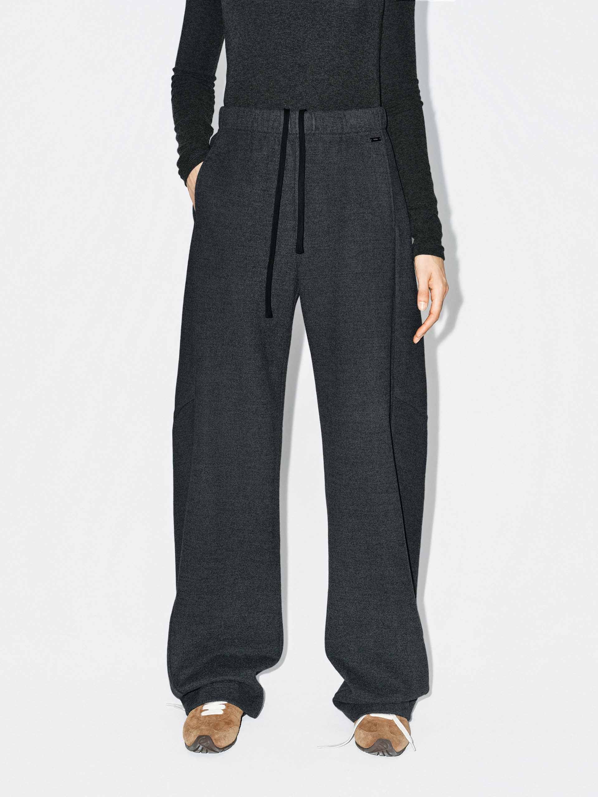 Drawstring Barrel Leg Trousers