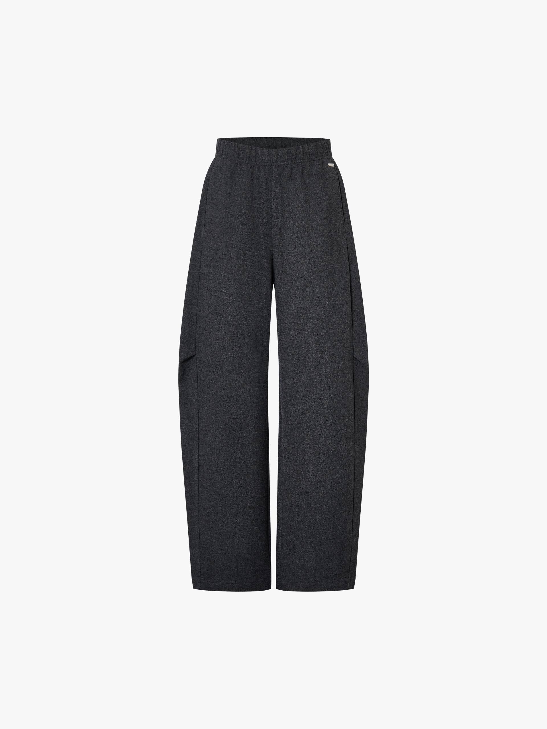 Drawstring Barrel Leg Trousers