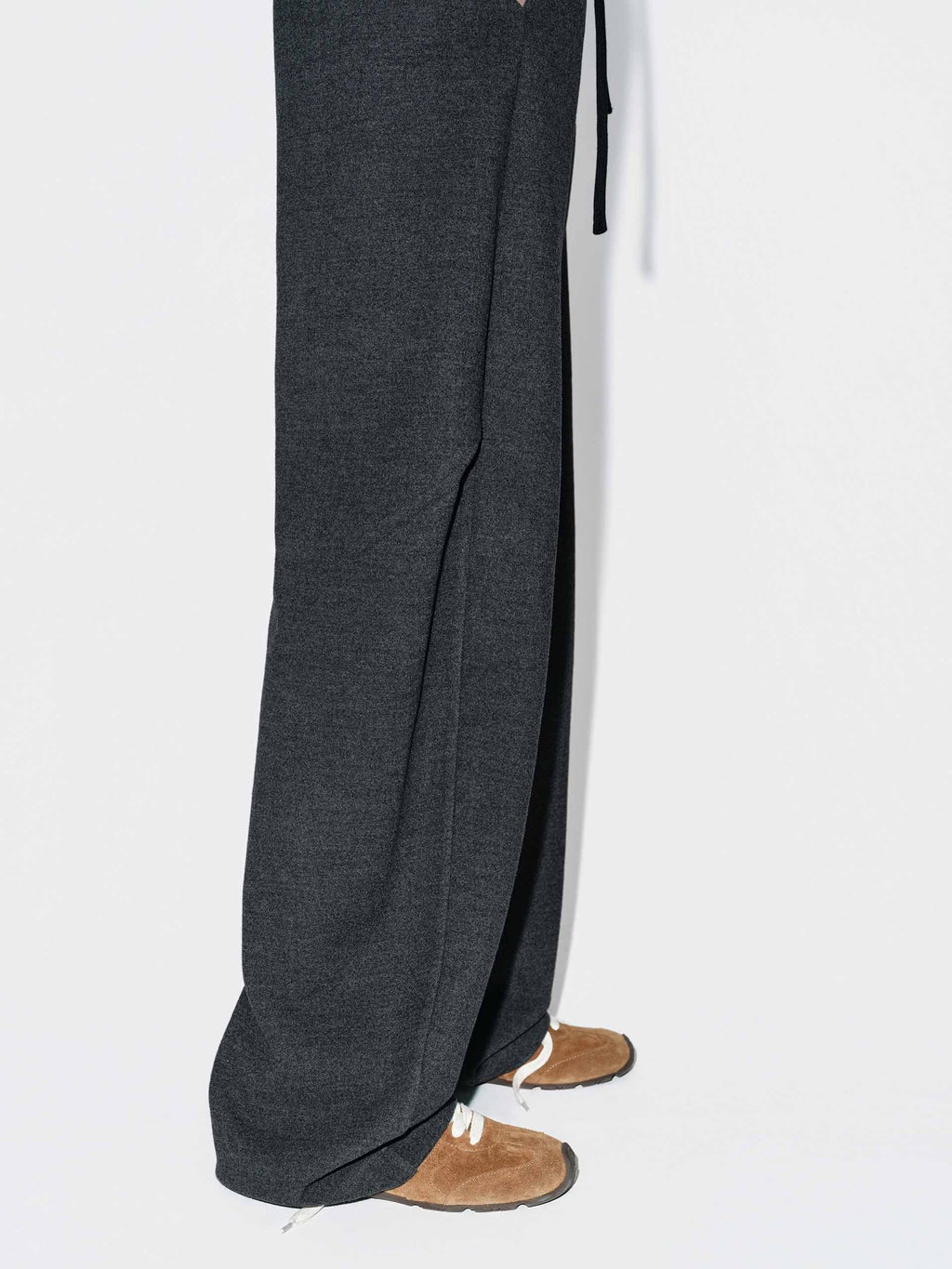Drawstring Barrel Leg Trousers