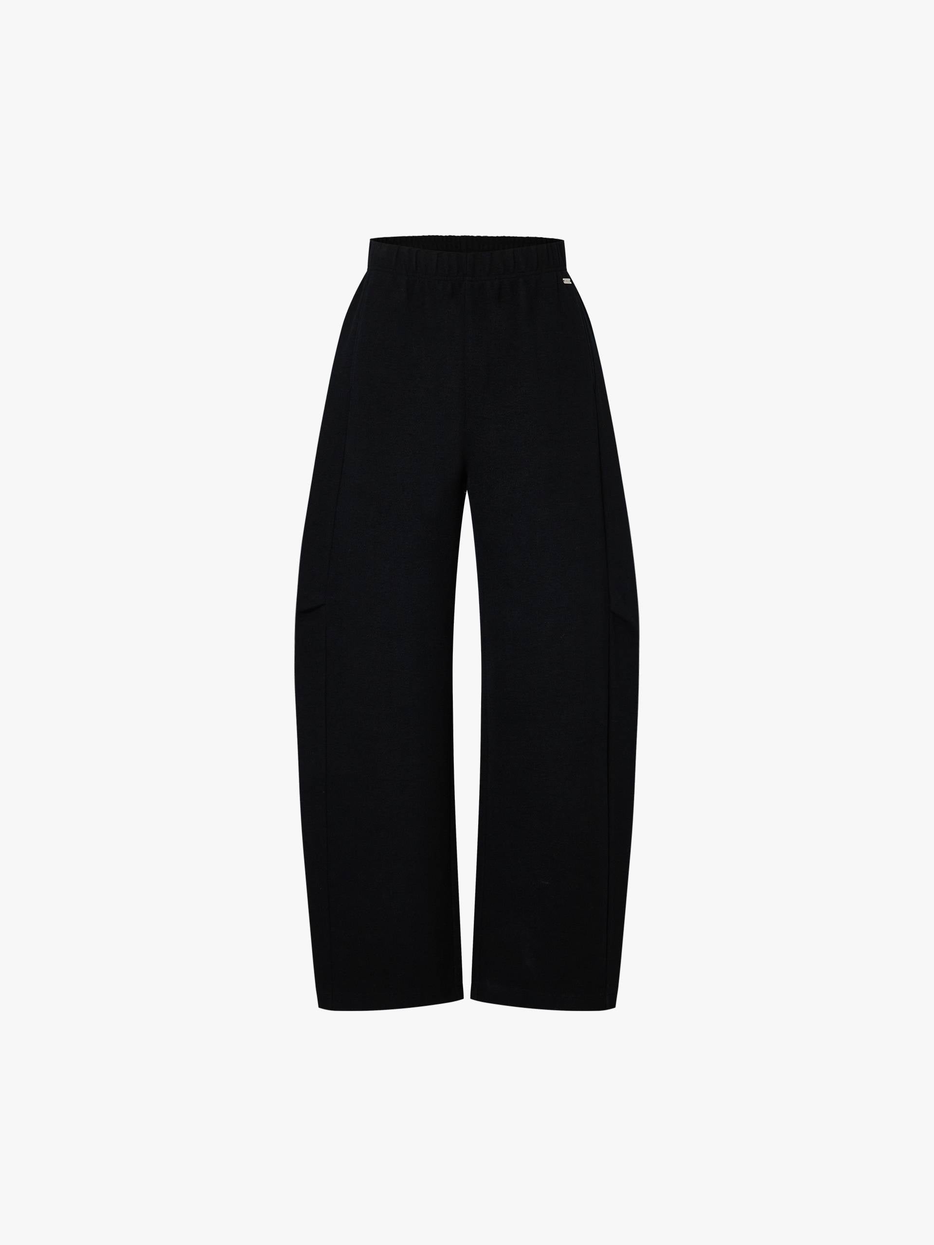 Drawstring Barrel Leg Trousers