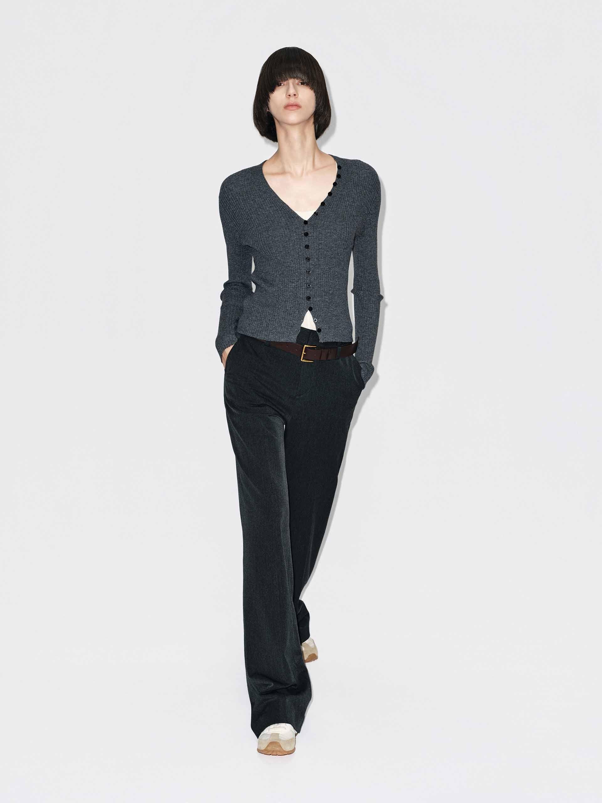 Belted Straight Leg Pants