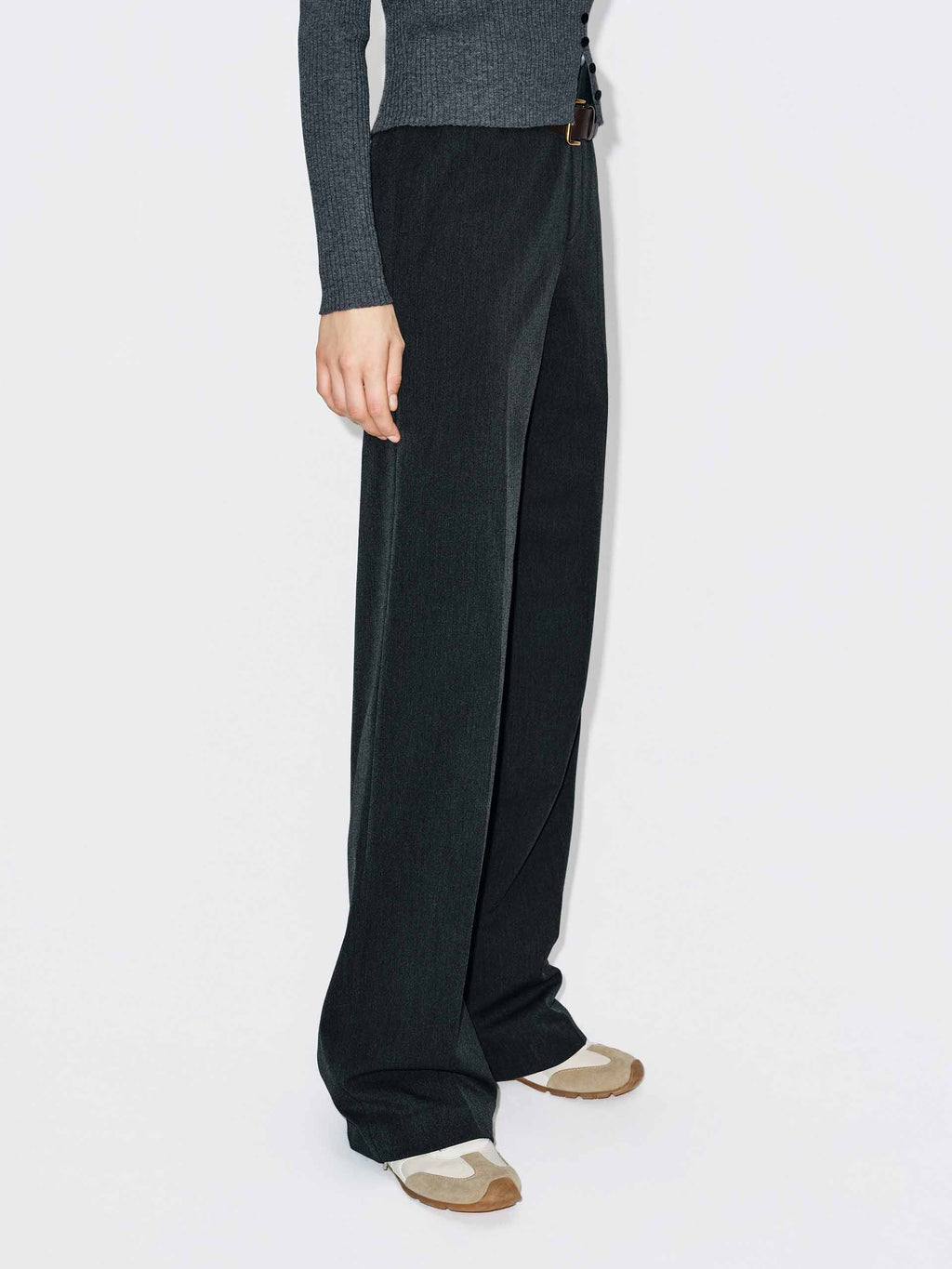 Belted Straight Leg Pants