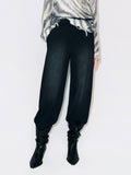 Drawstring Detail Cotton Pants