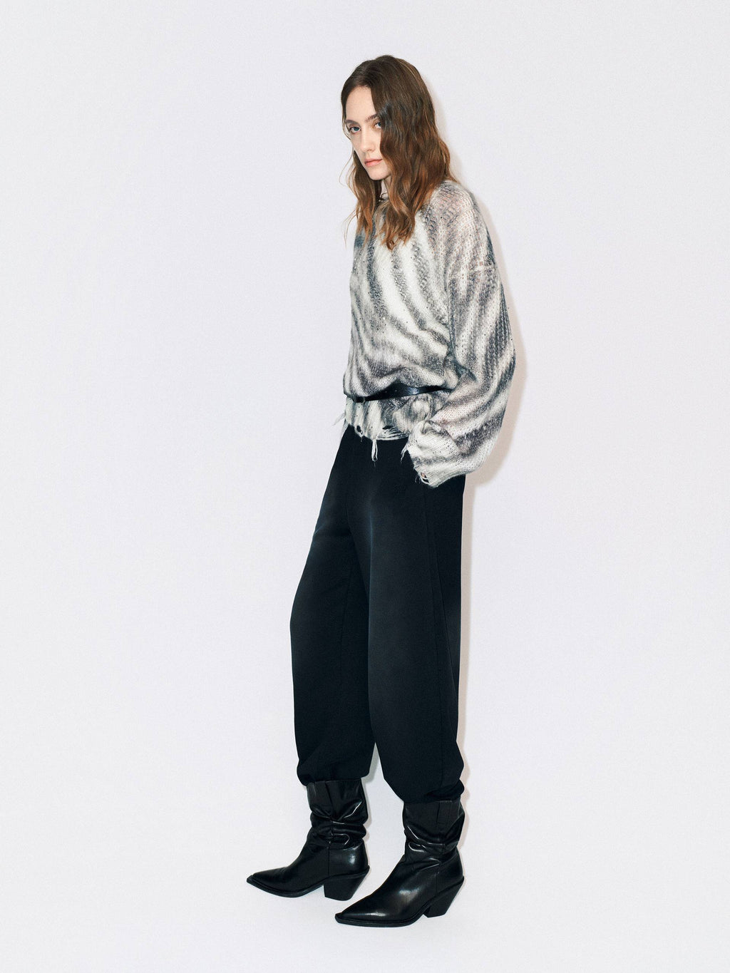 Drawstring Detail Cotton Pants
