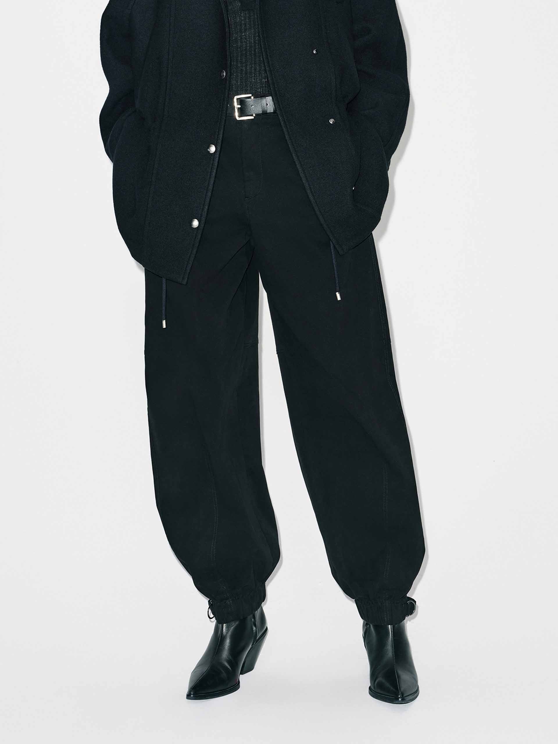 Elasticated Hem Cotton Pants
