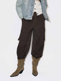 Cotton Blend Cargo Trousers