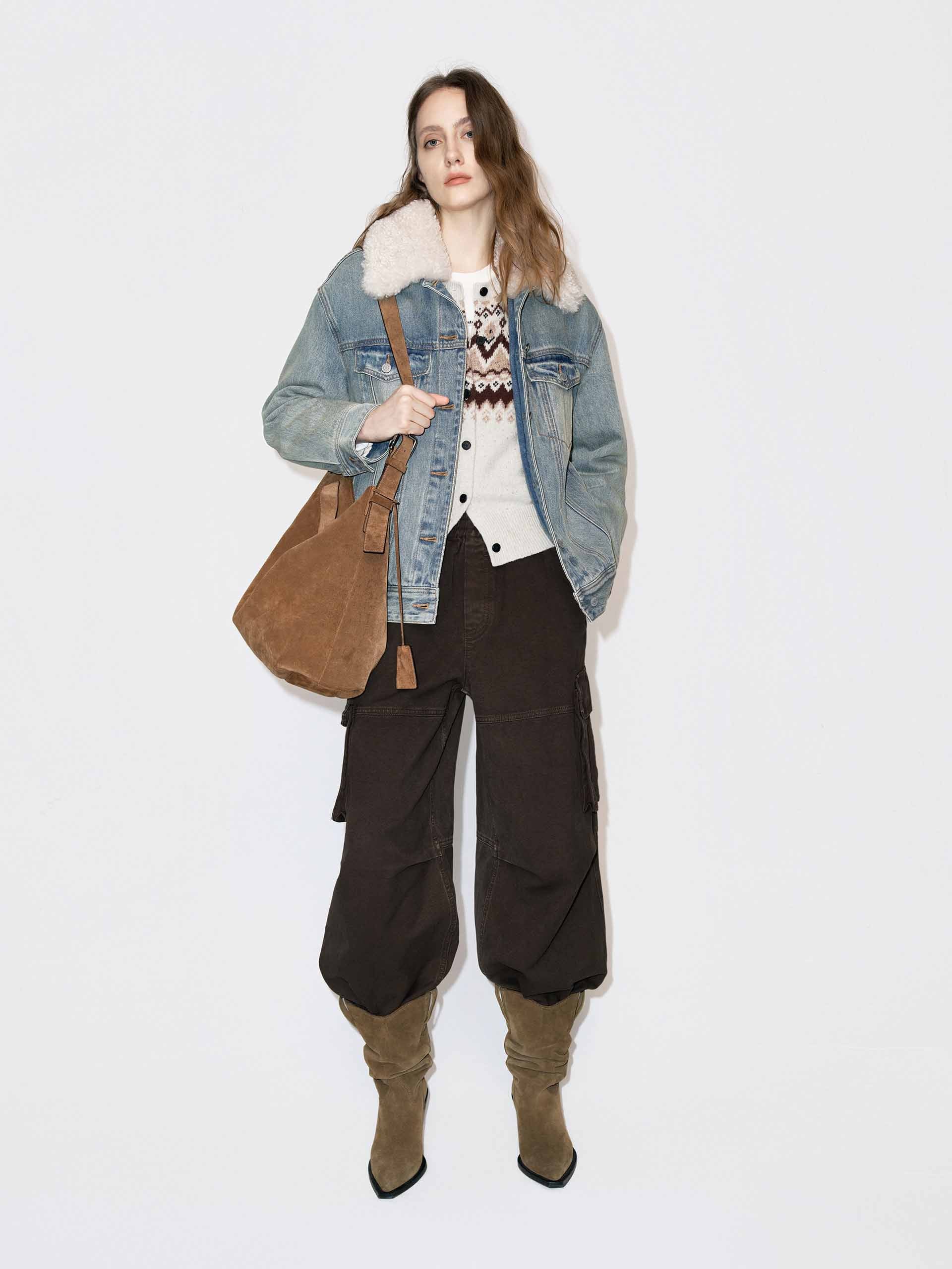 Cotton Blend Cargo Trousers