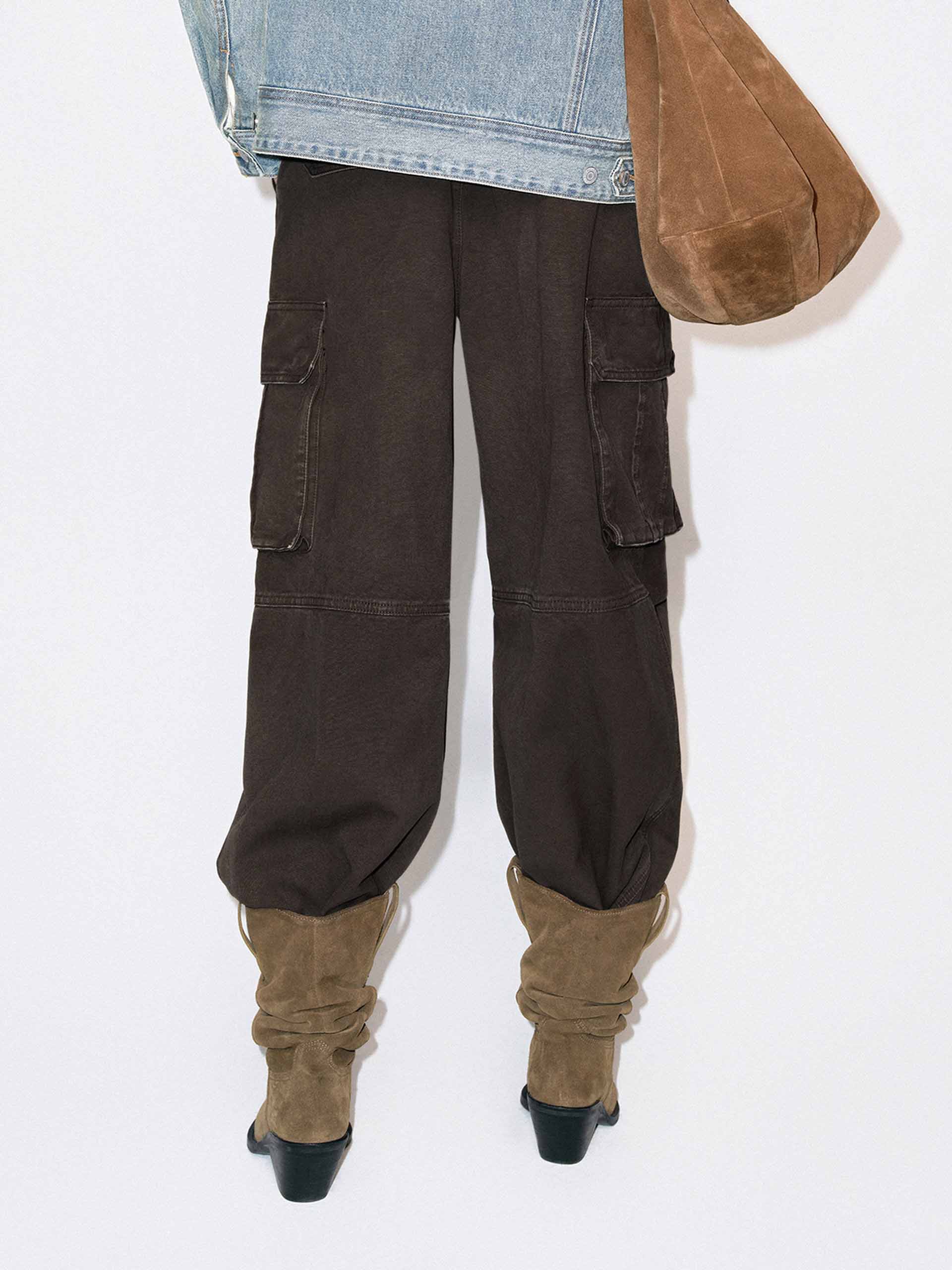 Cotton Blend Cargo Trousers