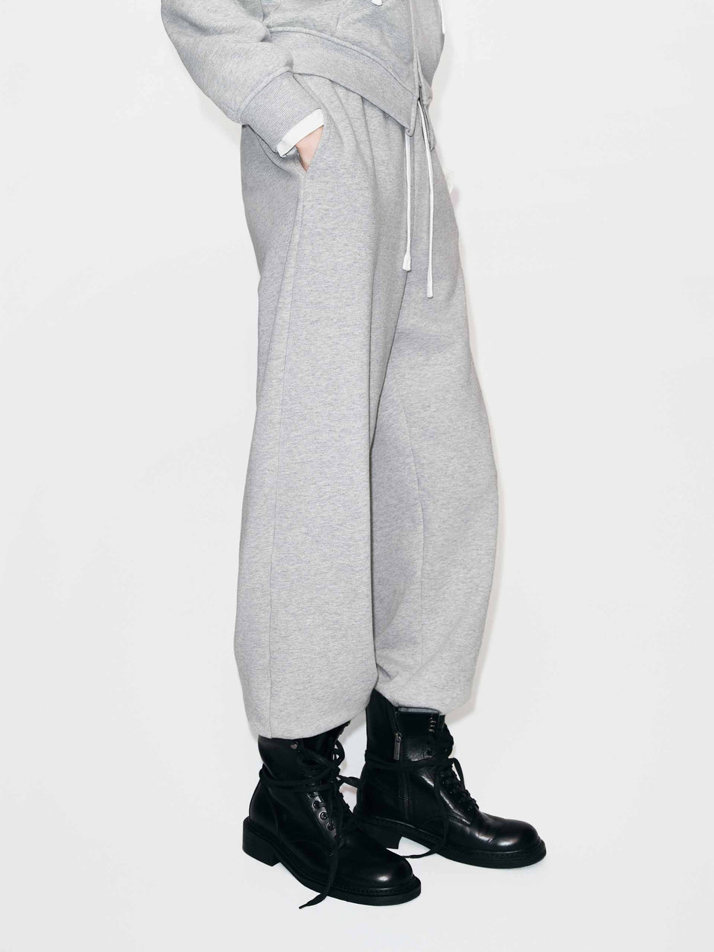 Cotton Drawstring Detail Pants