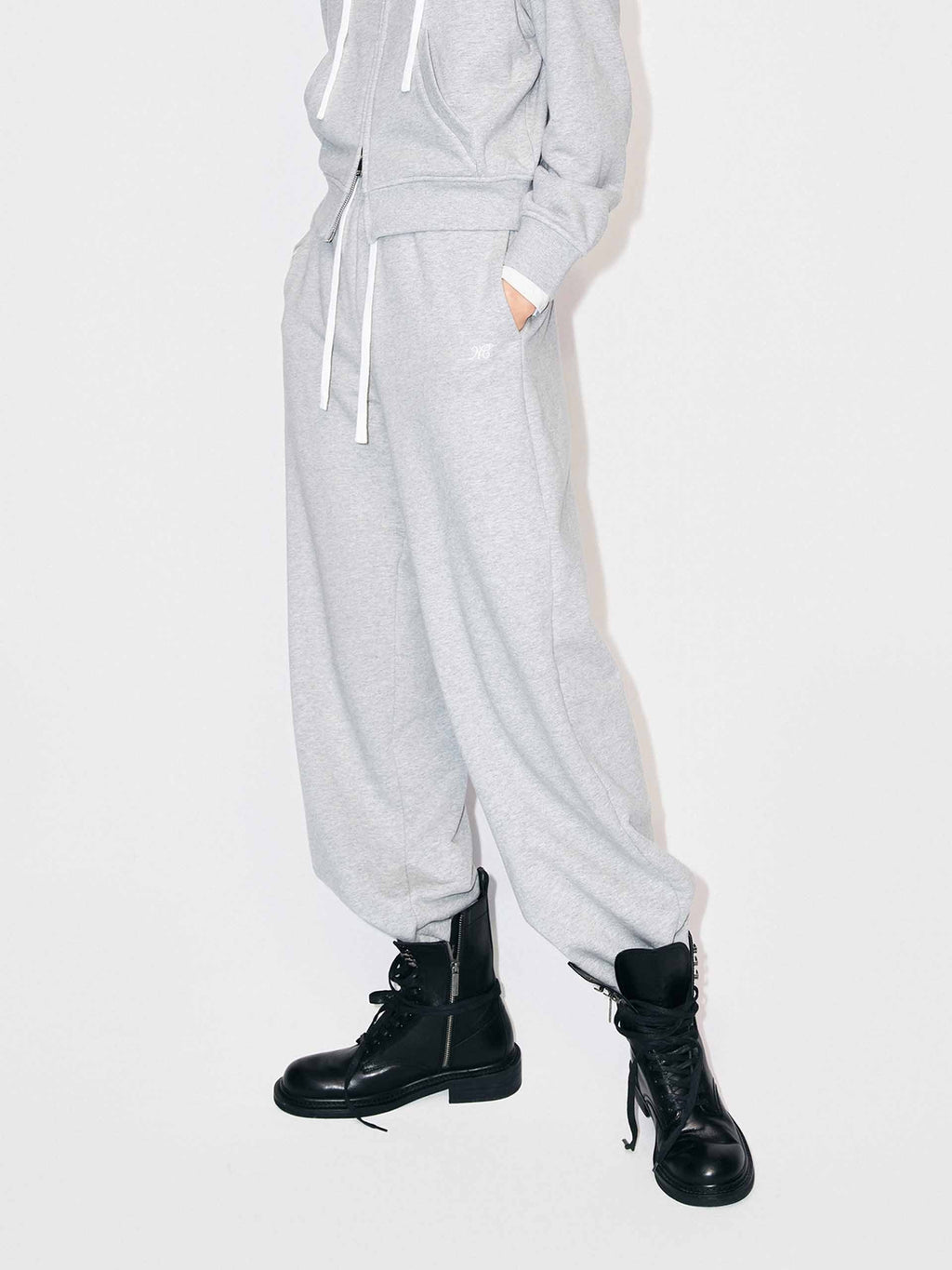 Cotton Drawstring Detail Pants