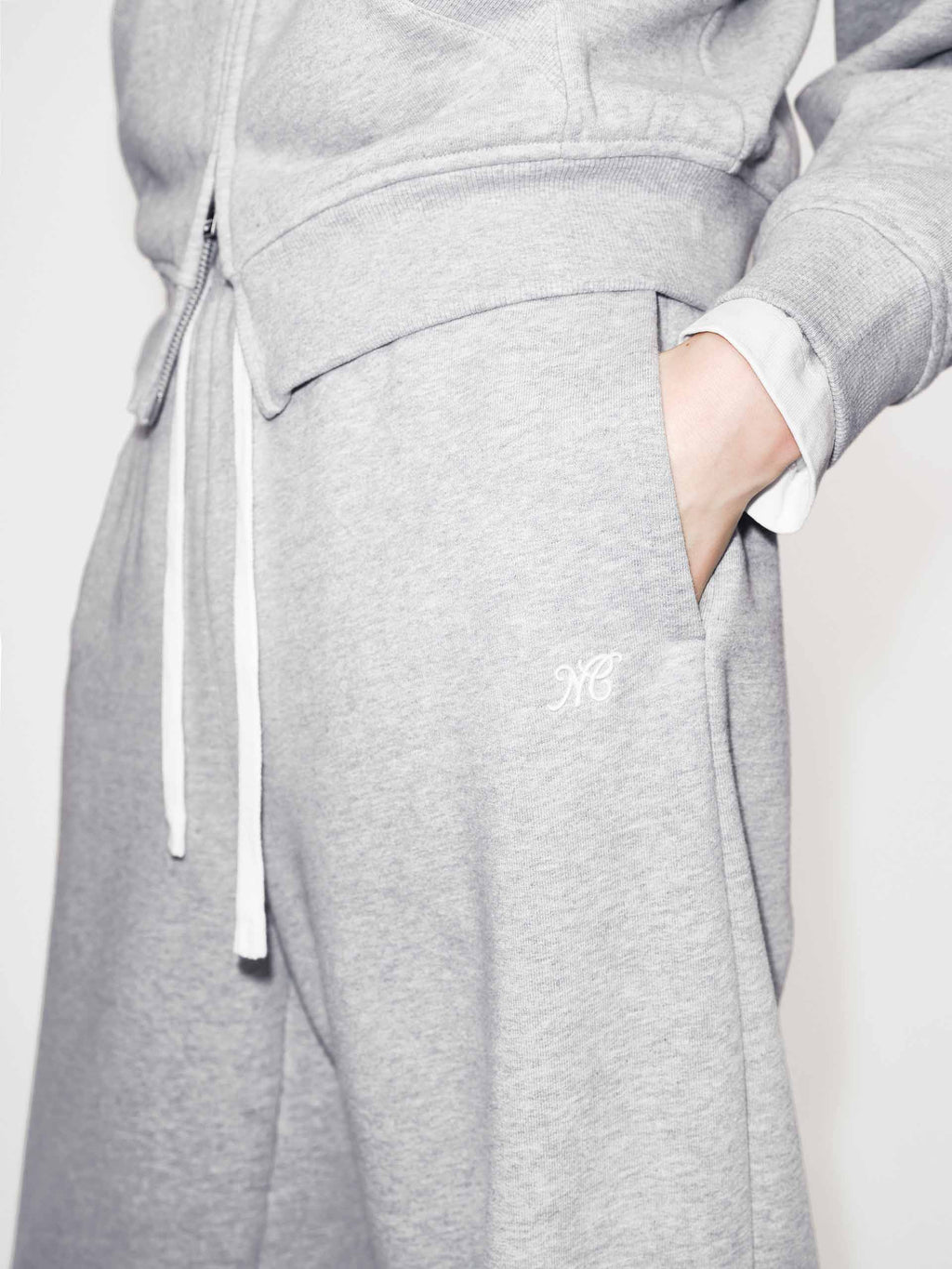 Cotton Drawstring Detail Pants