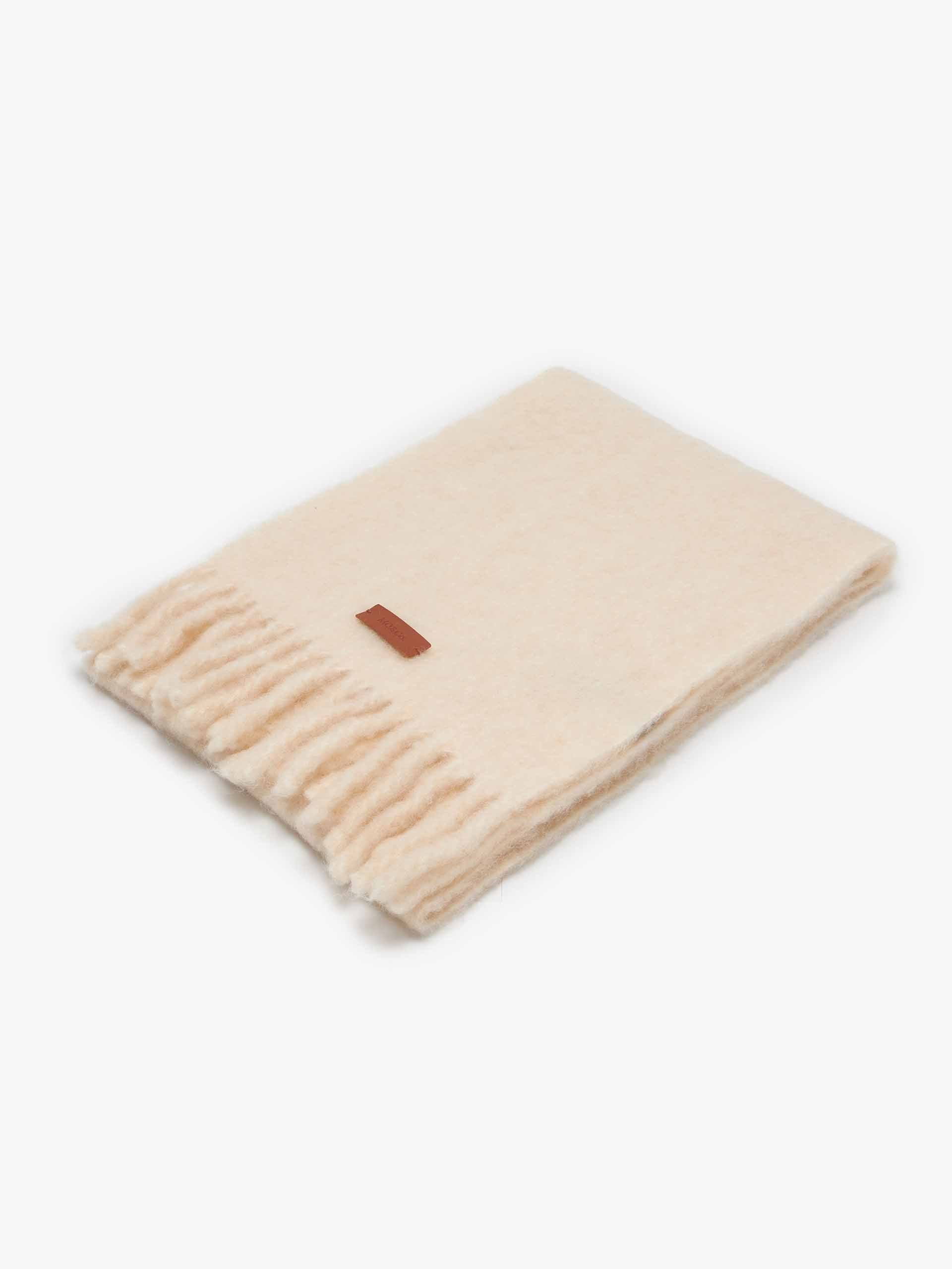 Wool Blend Woven Label Scarf