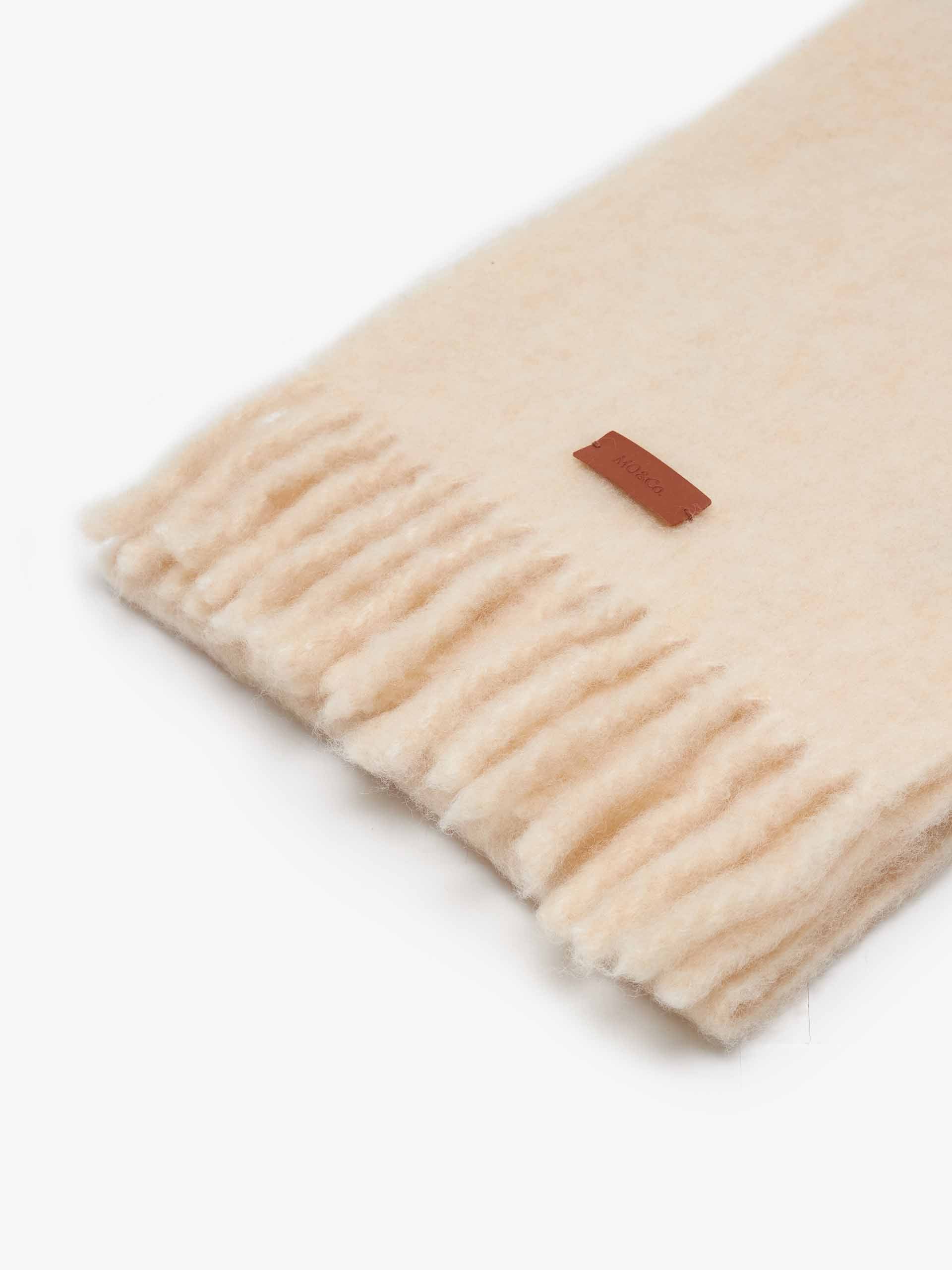 Wool Blend Woven Label Scarf
