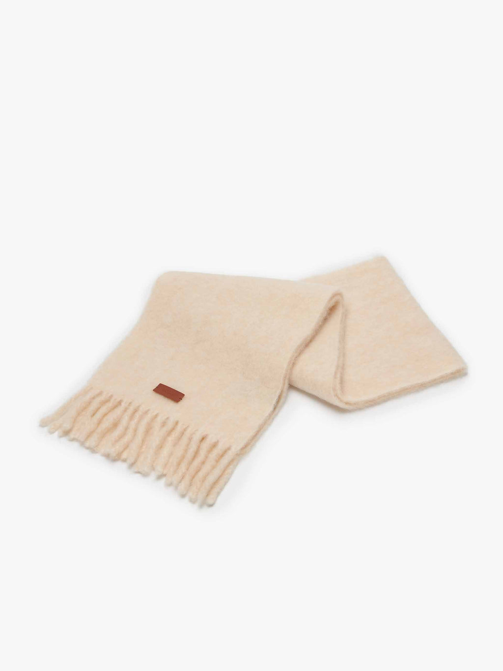Wool Blend Woven Label Scarf