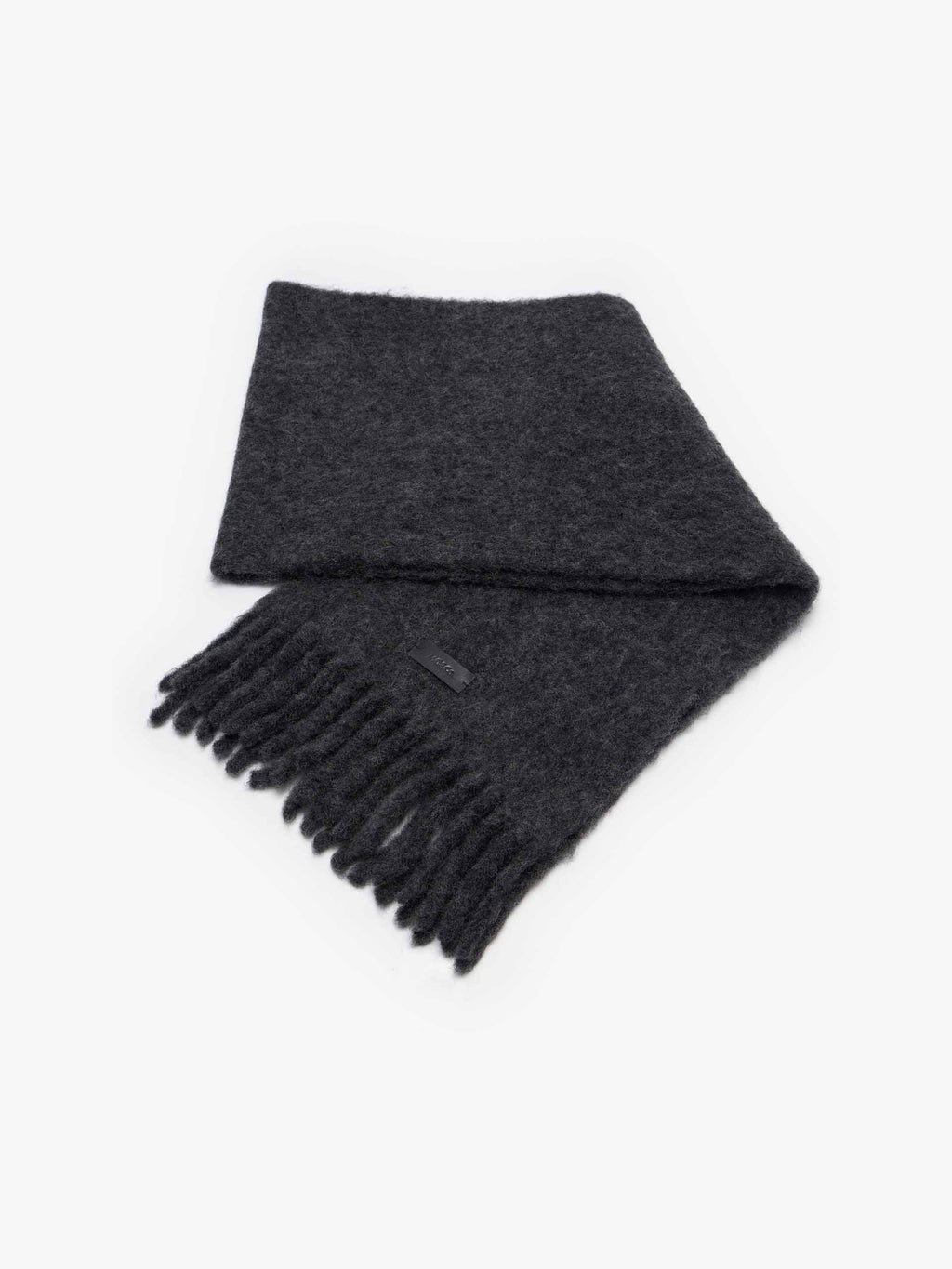 Wool Blend Woven Label Scarf