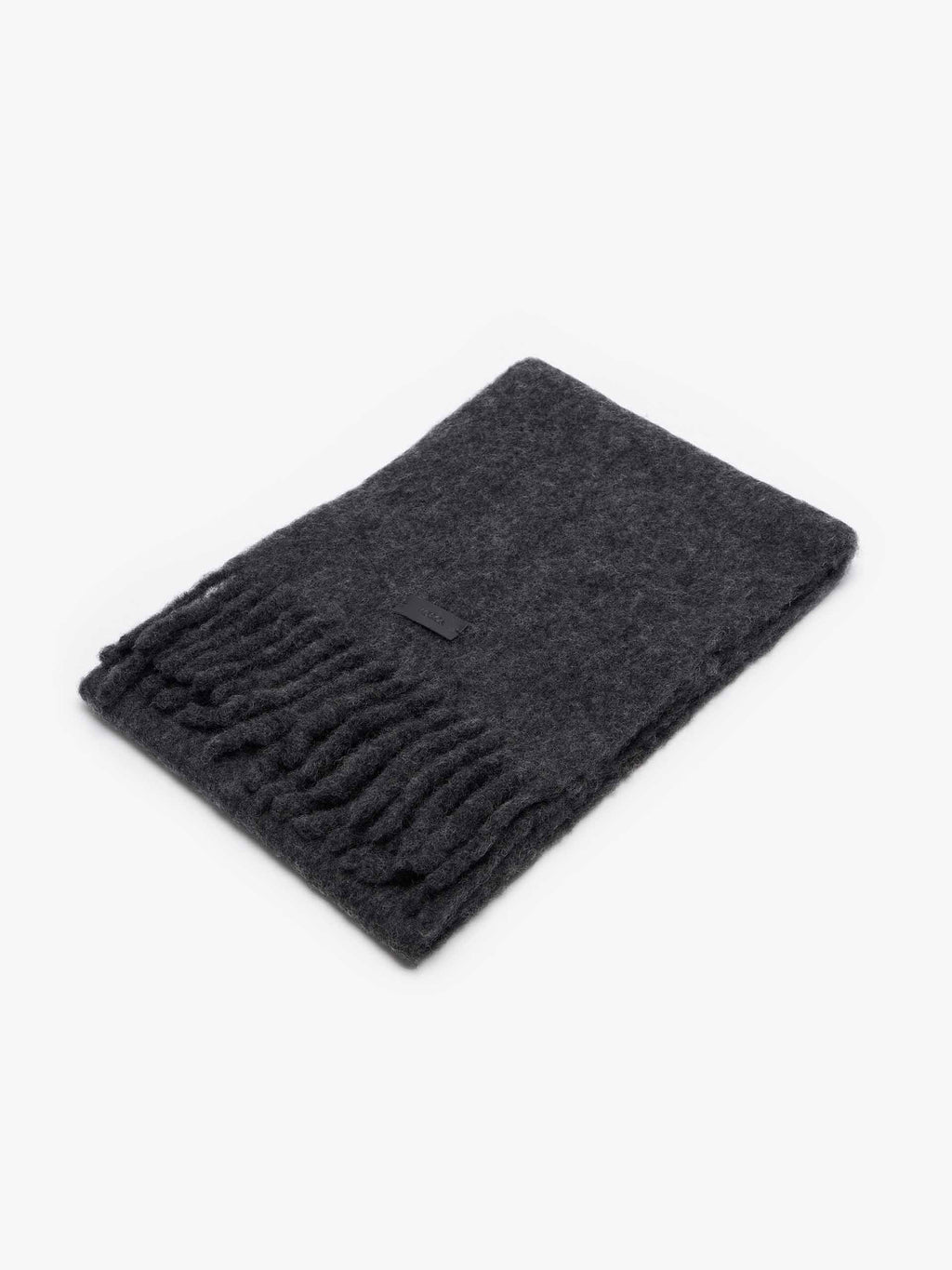 Wool Blend Woven Label Scarf