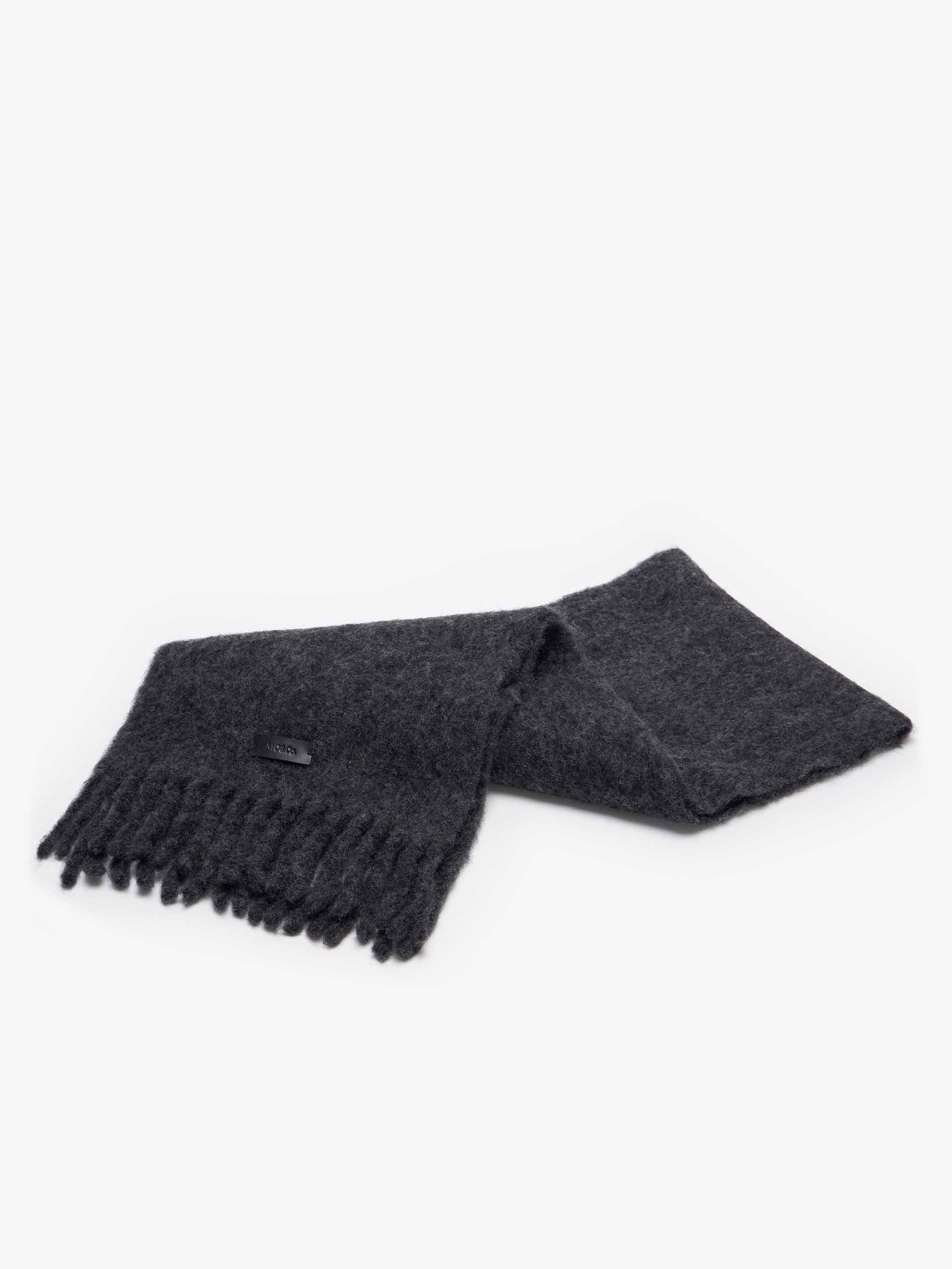 Wool Blend Woven Label Scarf
