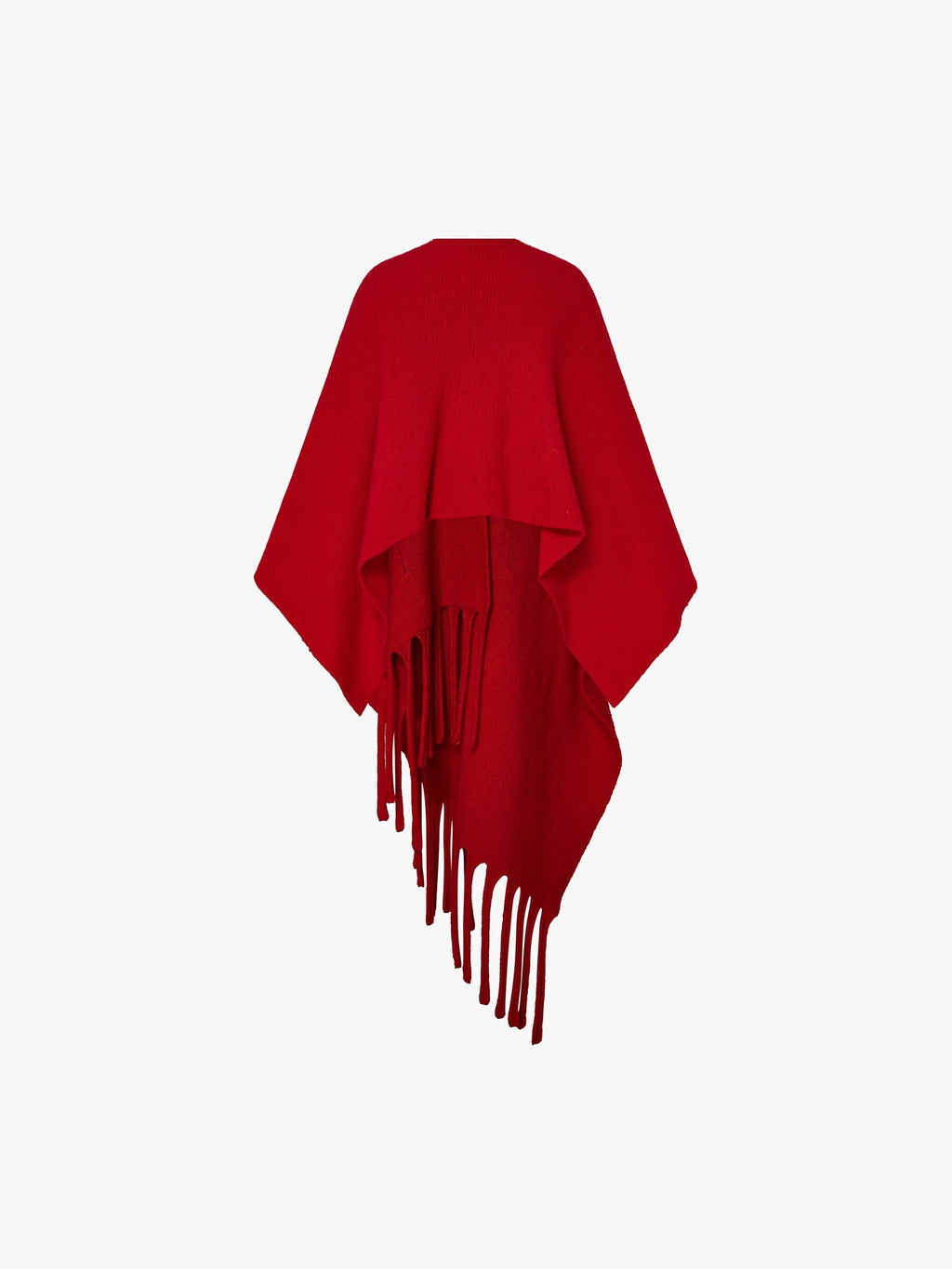 Wool Blend Fringed Scarf
