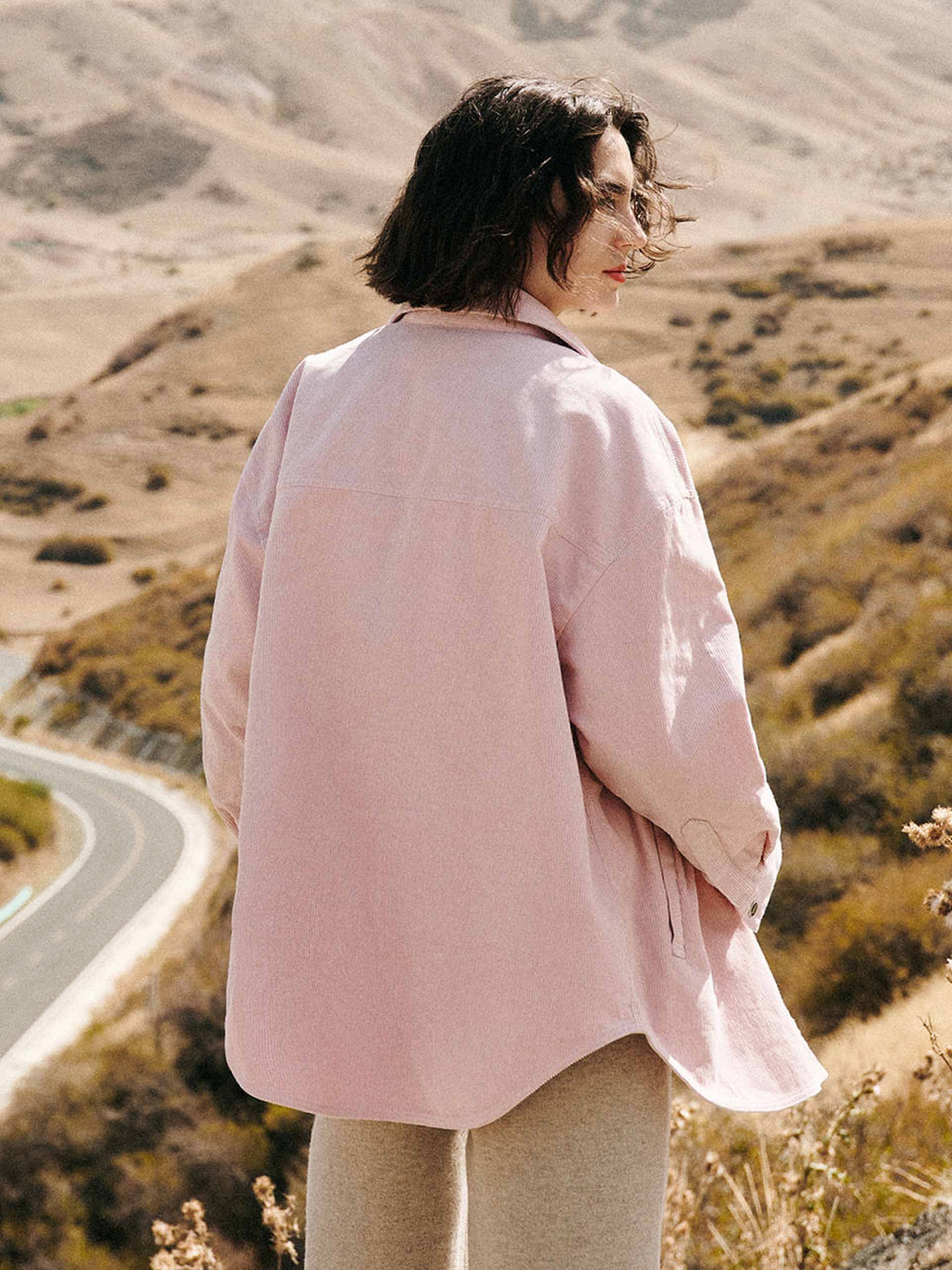 Embroidery Detail Corduroy Shirt