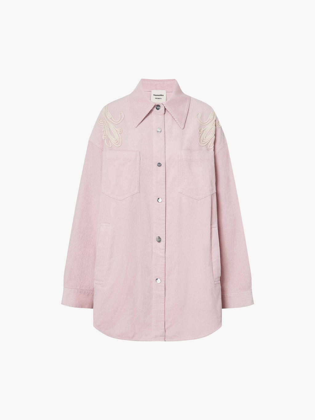 Embroidery Detail Corduroy Shirt