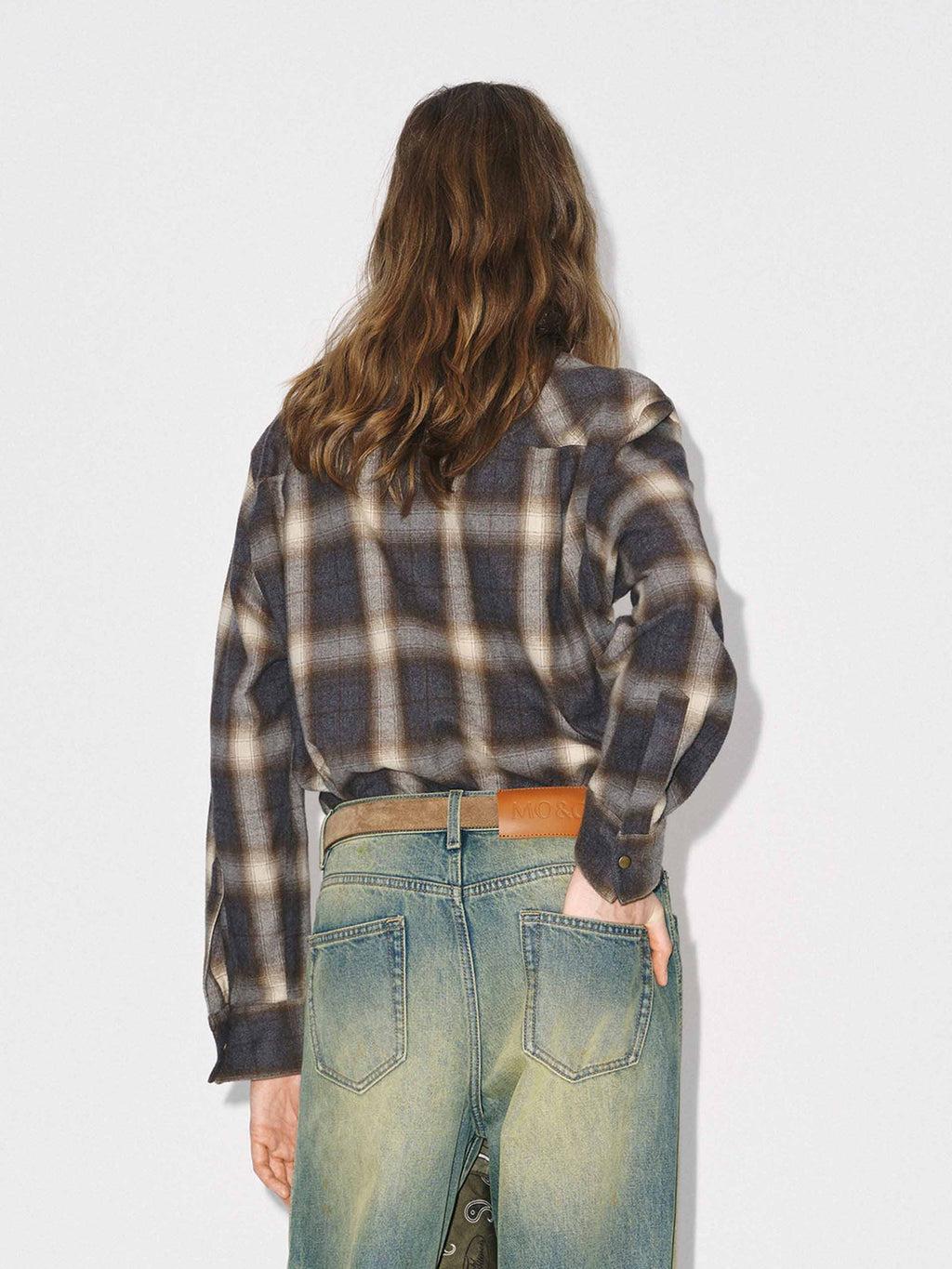 Pure Cotton Plaid Shirt