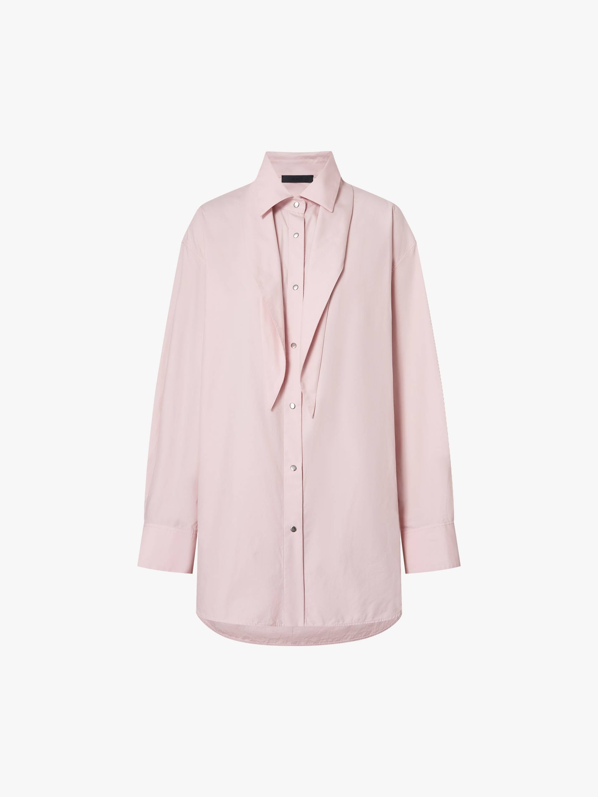 Necktie Detail Cotton Shirt