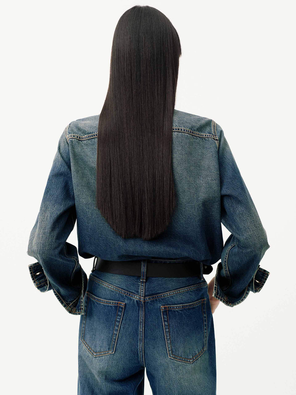 Include Necktie Denim Shirt