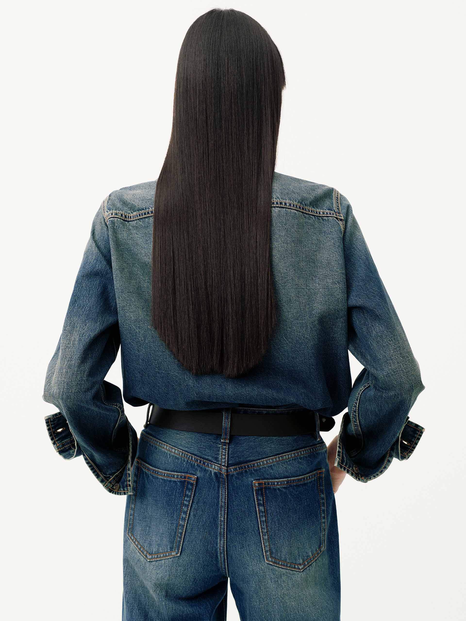 Include Necktie Denim Shirt