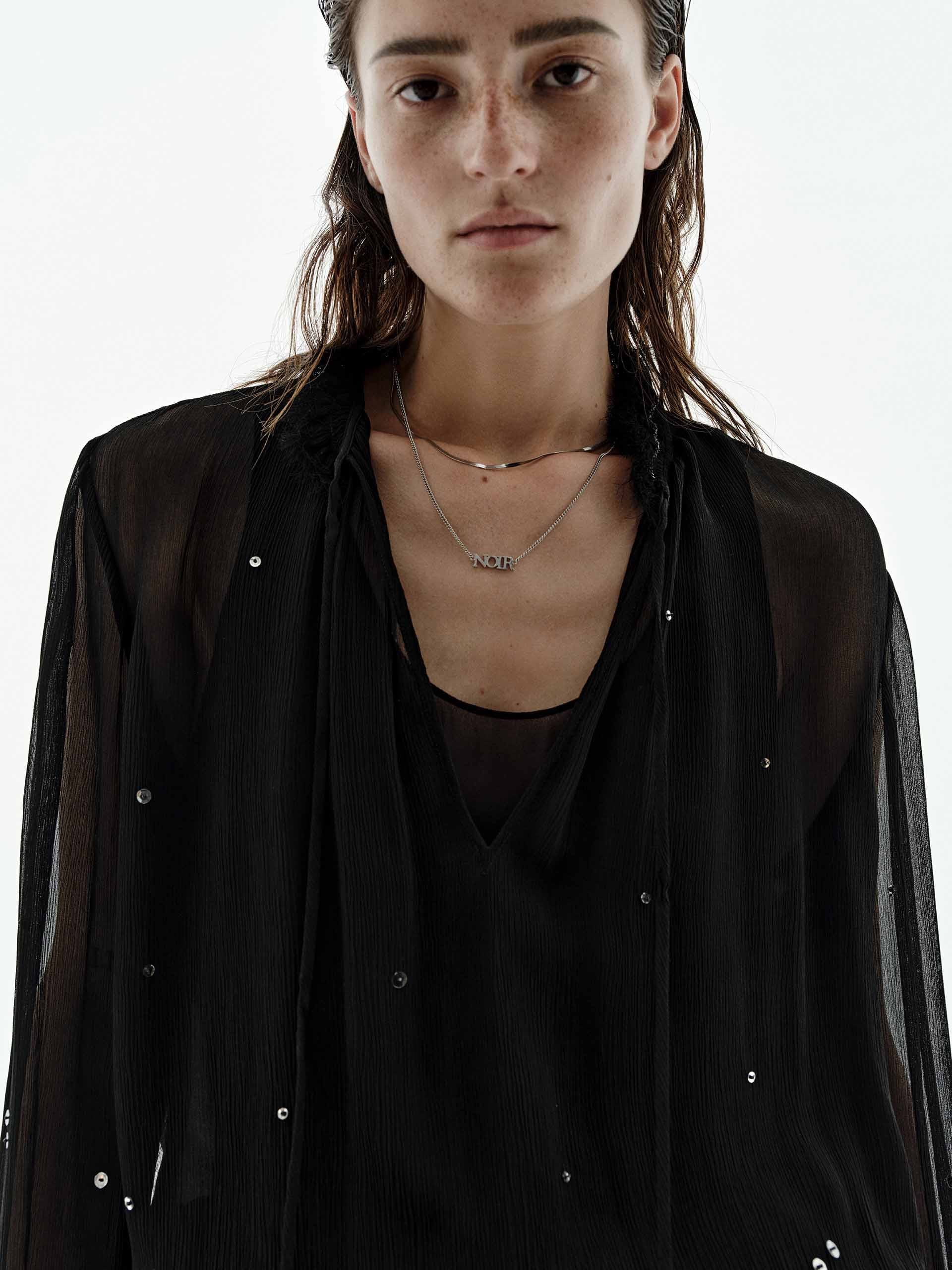 Sequin Semi-transparent Shirt