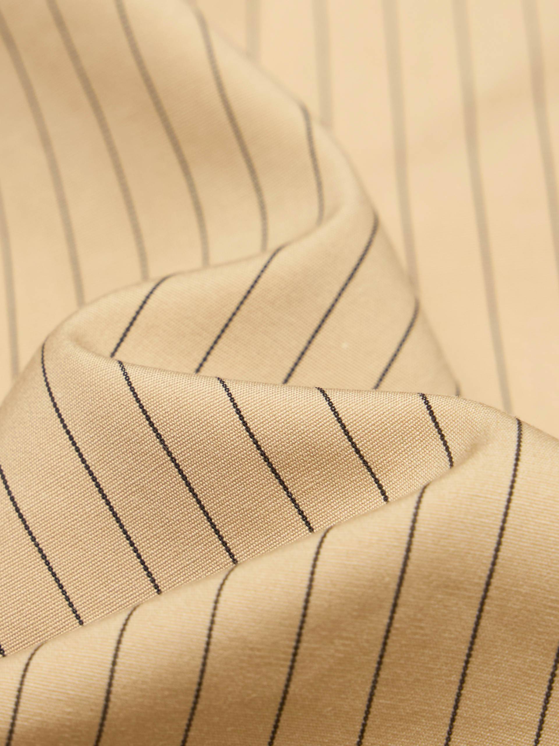 Necktie Detail Striped Shirt