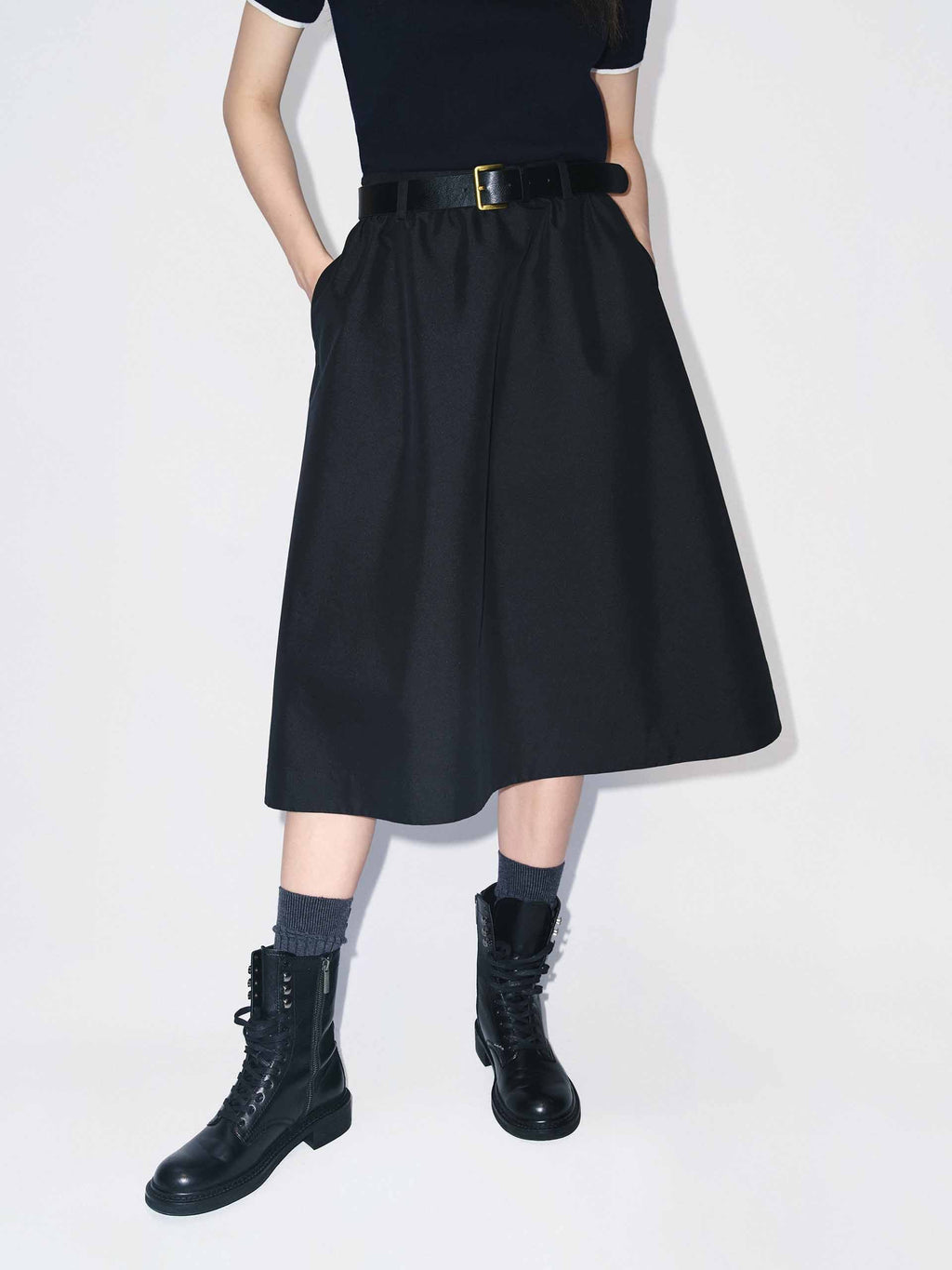 Included Belt A-line Skirt