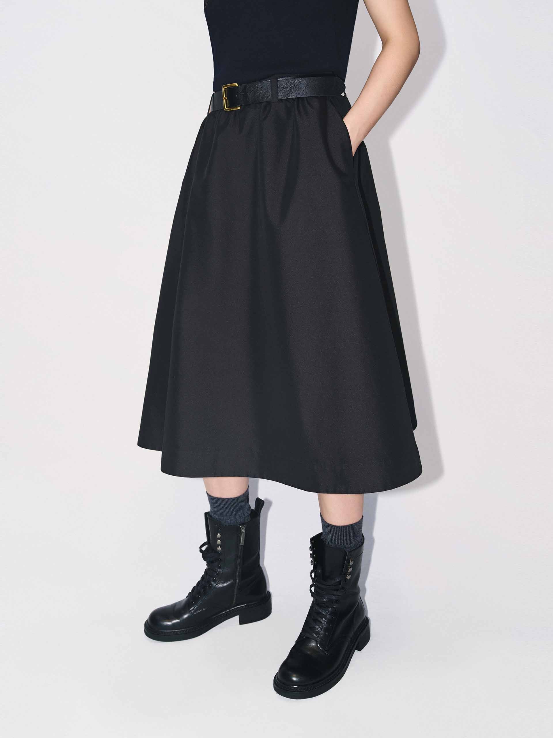 Included Belt A-line Skirt