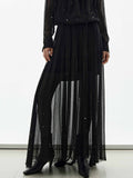 Semi-transparent Sequin Skirt