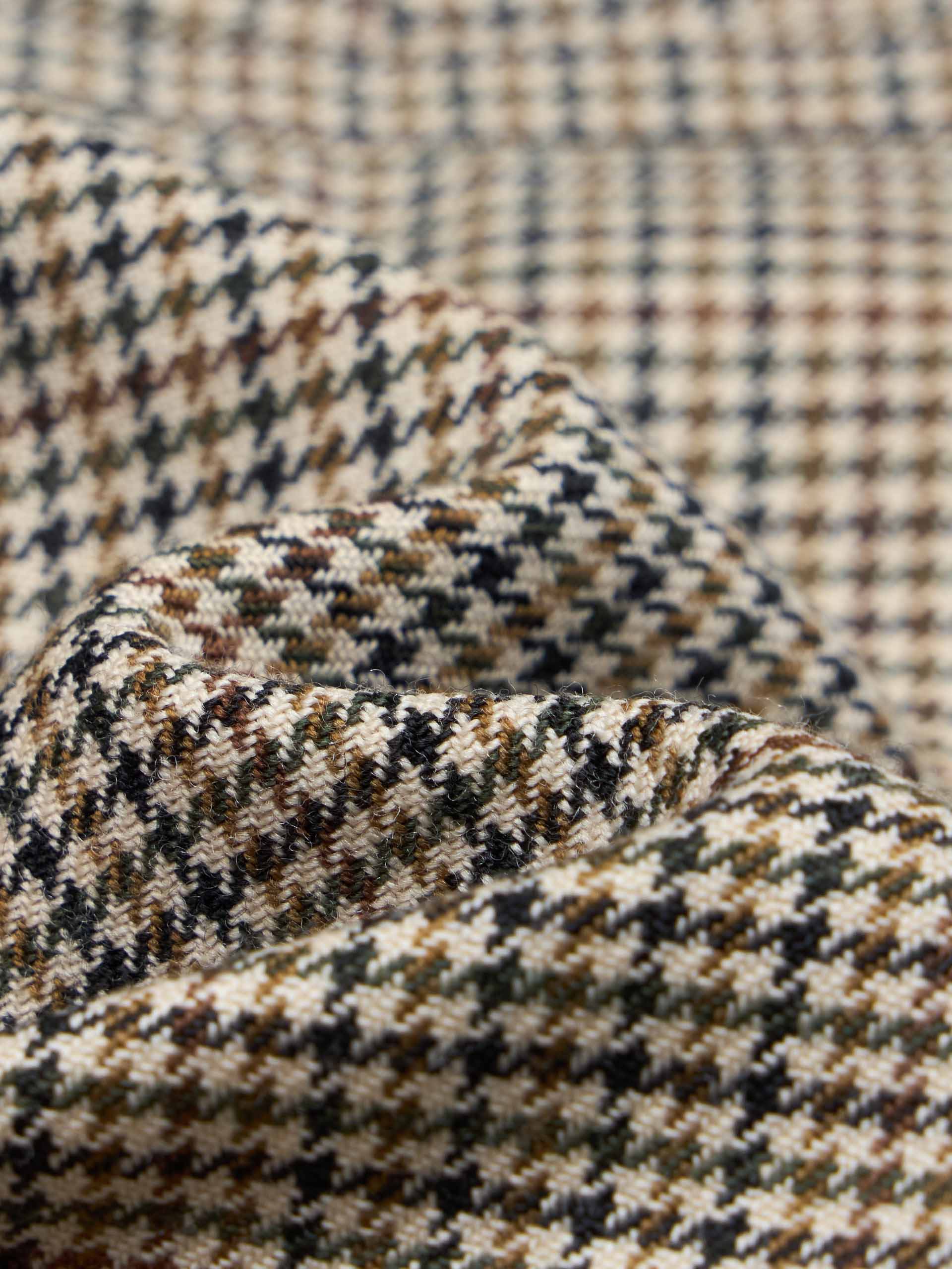 Houndstooth Belted Skirt