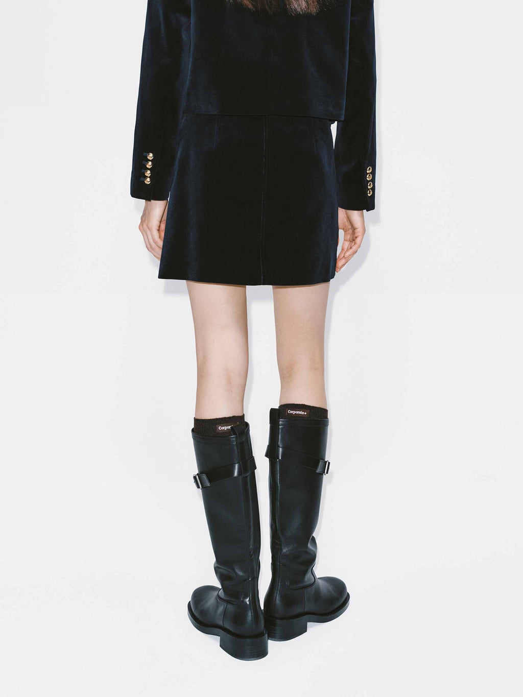Soft Velvet Mini Skirt