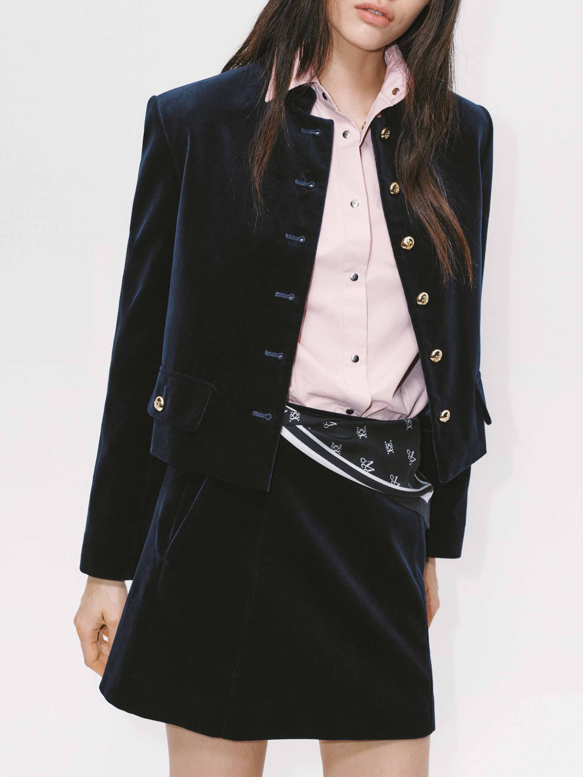 Soft Velvet Mini Skirt
