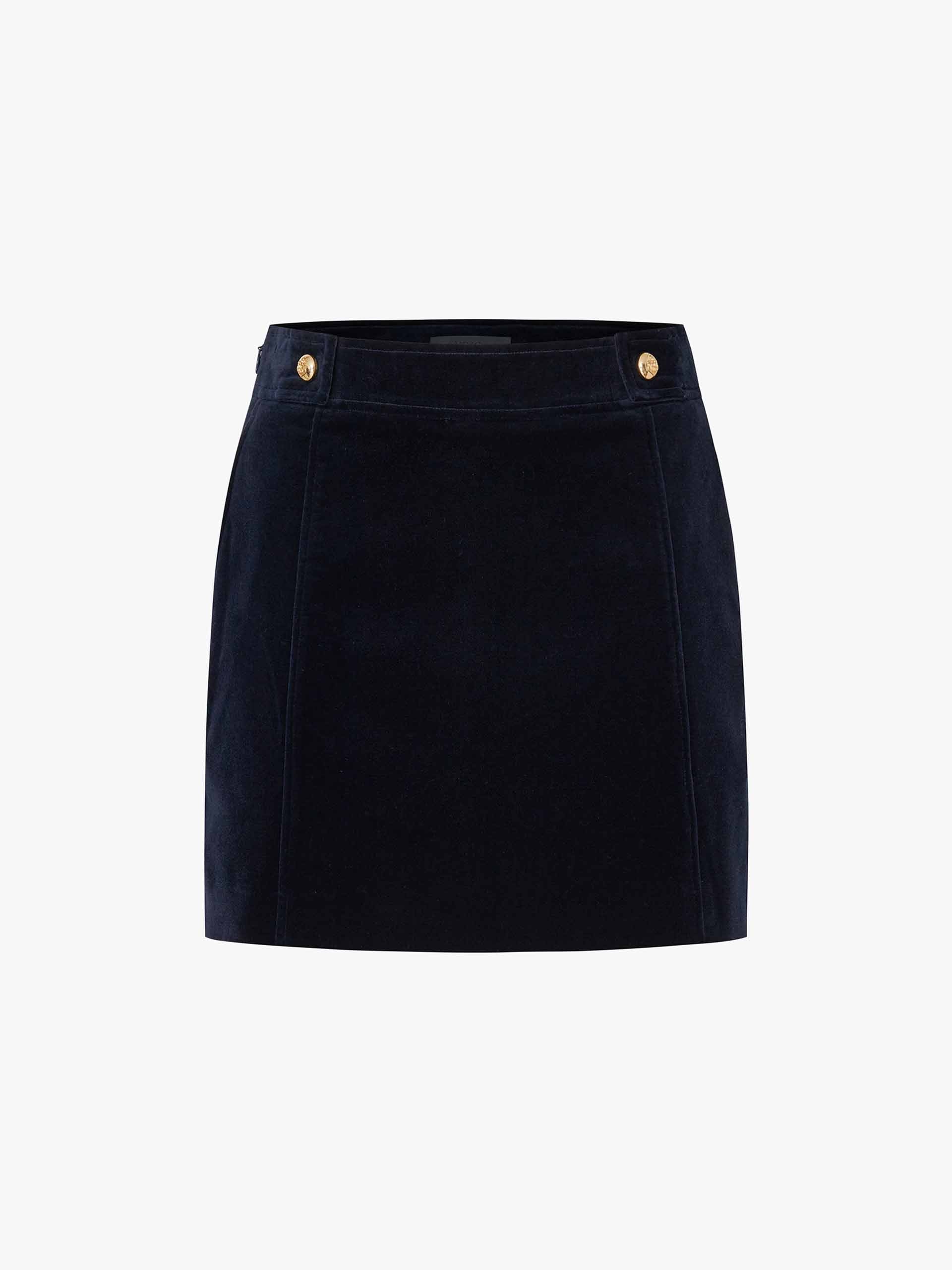 Soft Velvet Mini Skirt