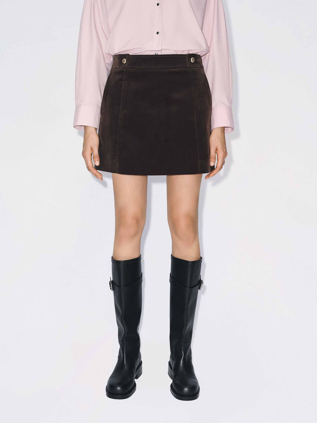 Soft Velvet Mini Skirt