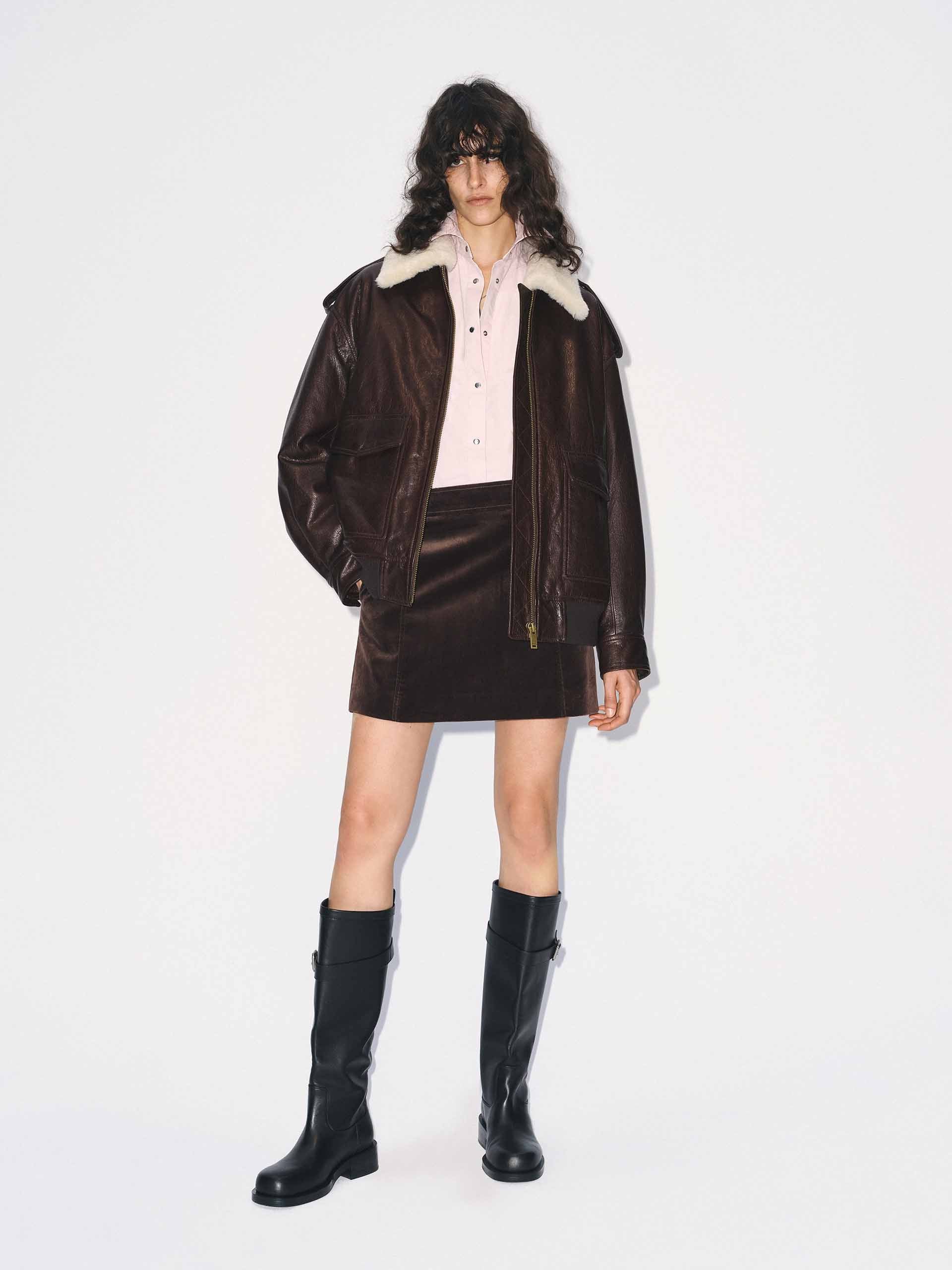 Soft Velvet Mini Skirt