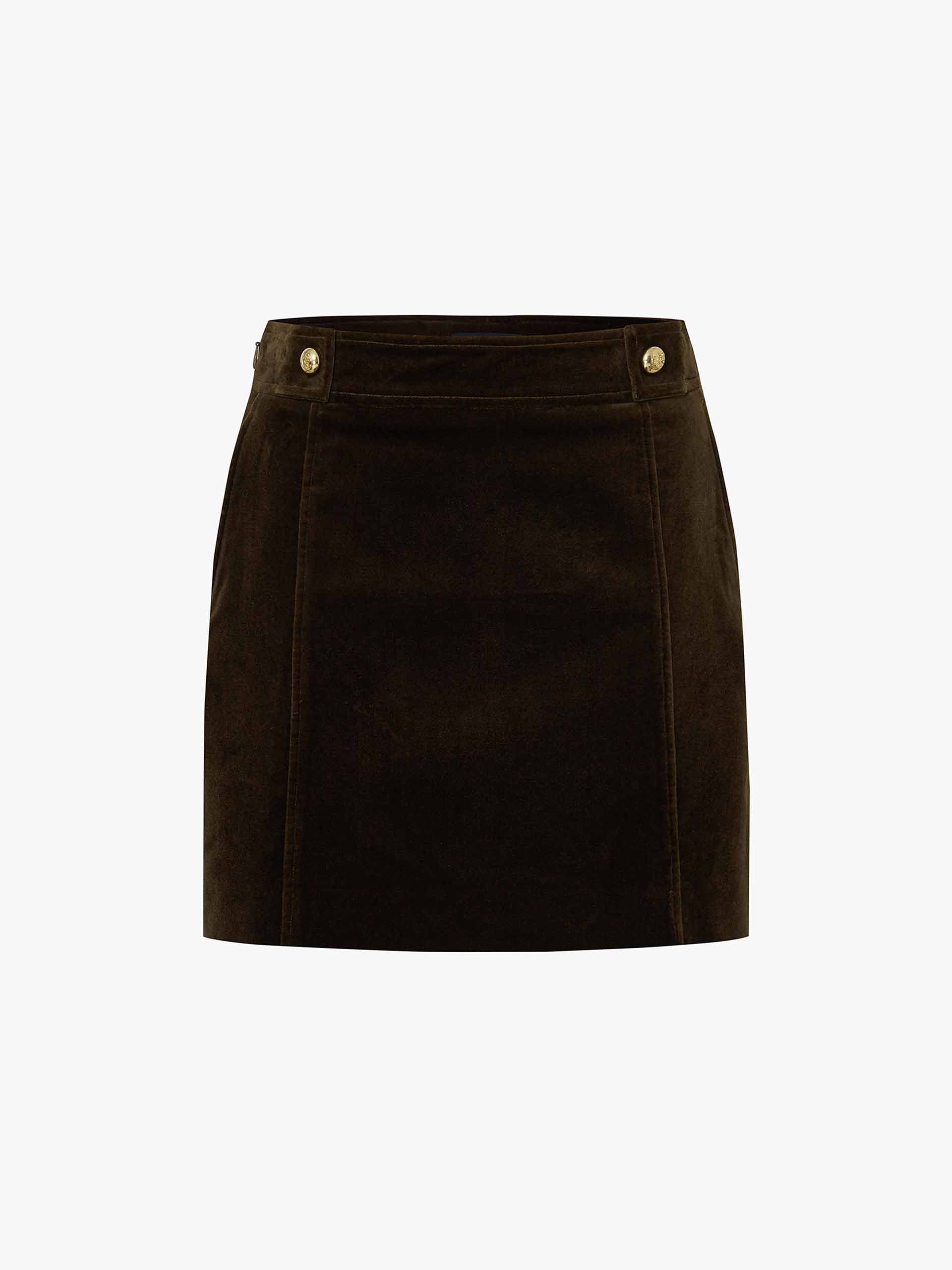 Soft Velvet Mini Skirt