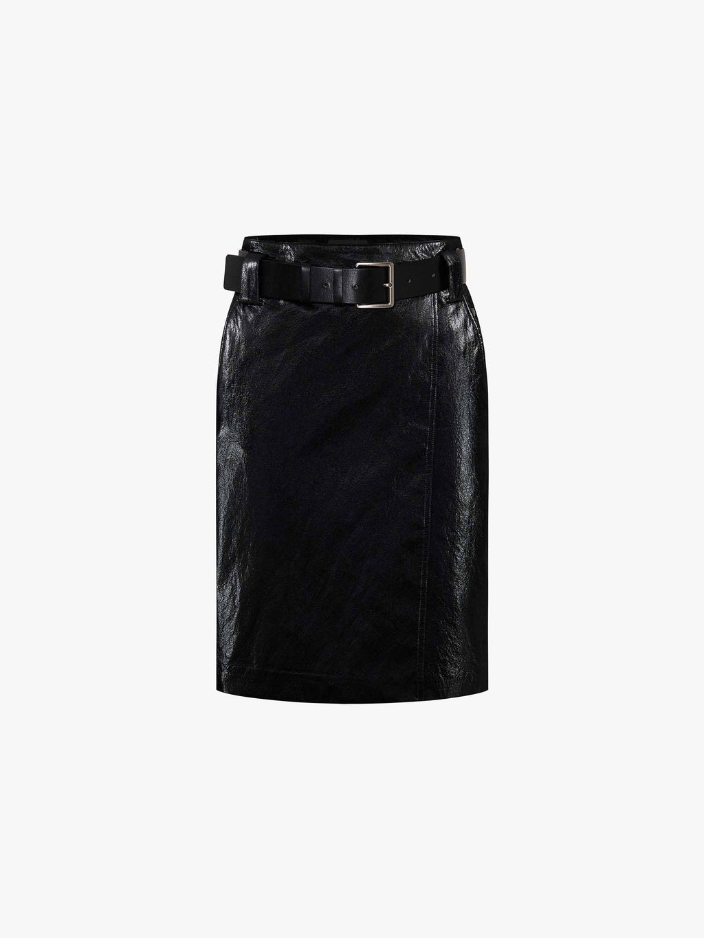 Include Belt Leather Skirt