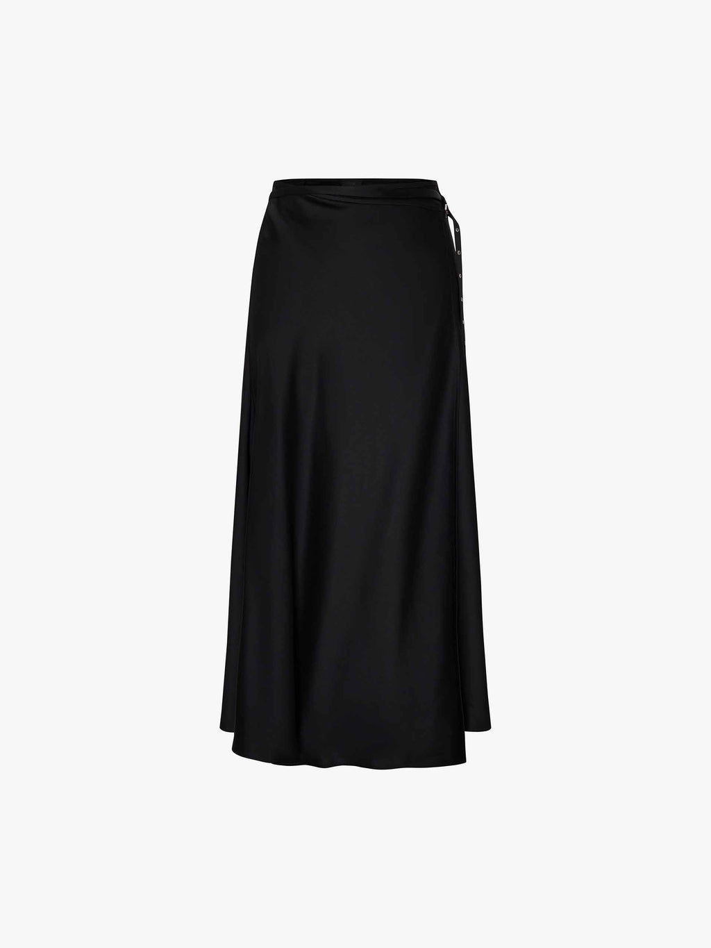 Wrap Silk Blend Skirt