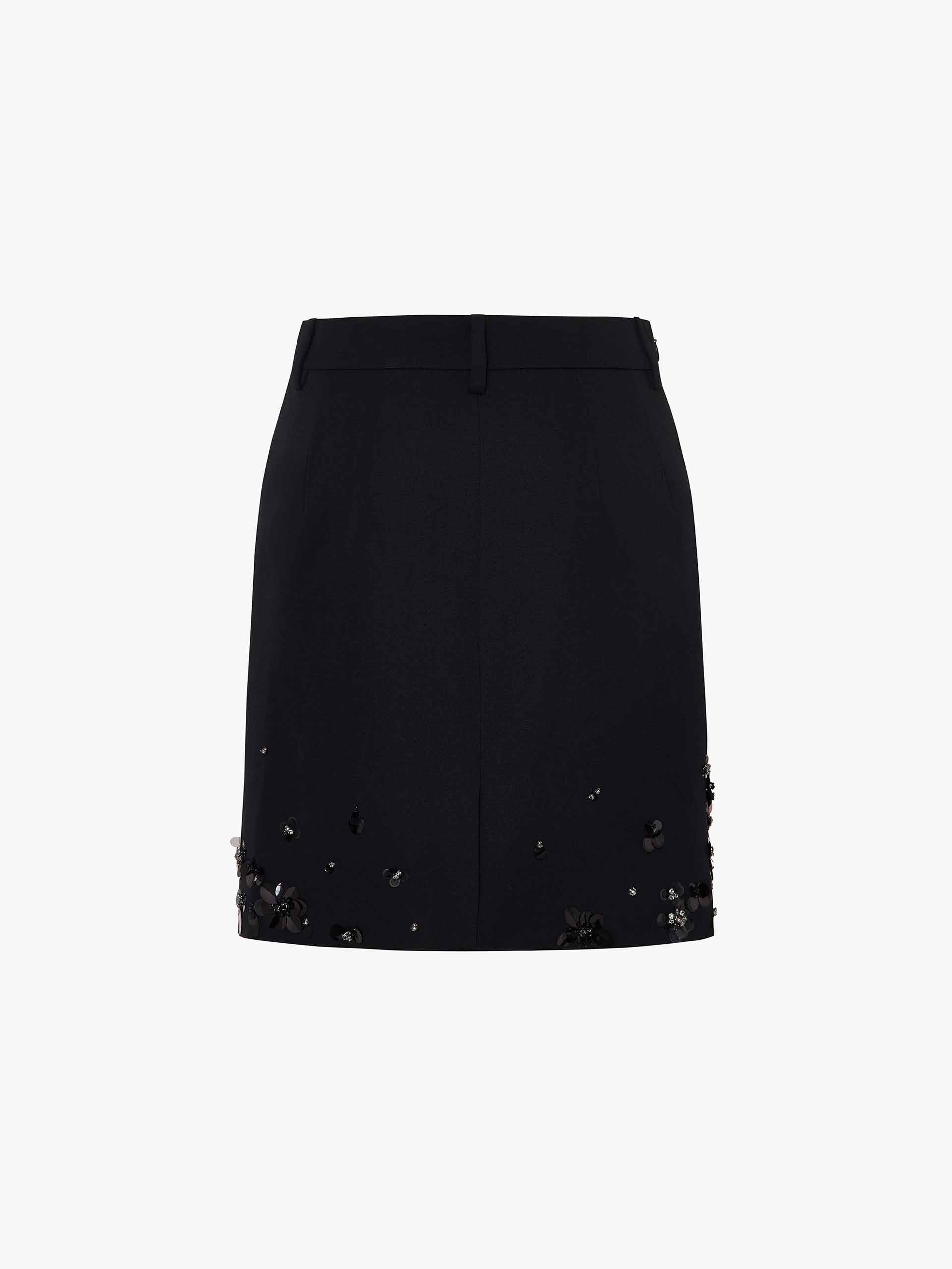 Sequin Hem Mini Skirt
