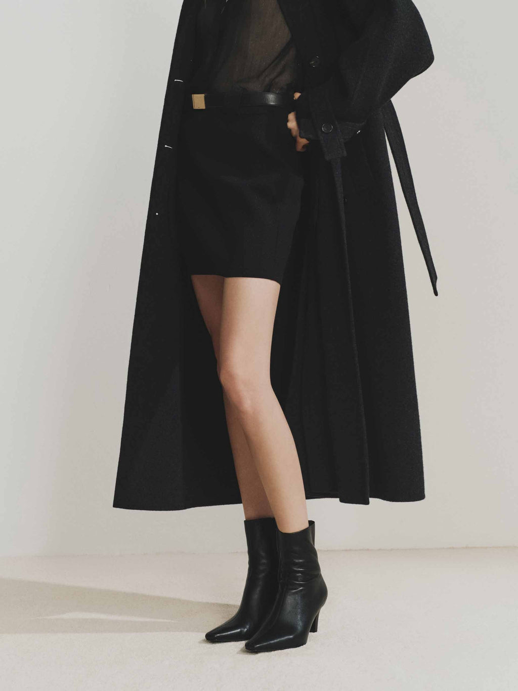 Lurex Detail Mini Skirt