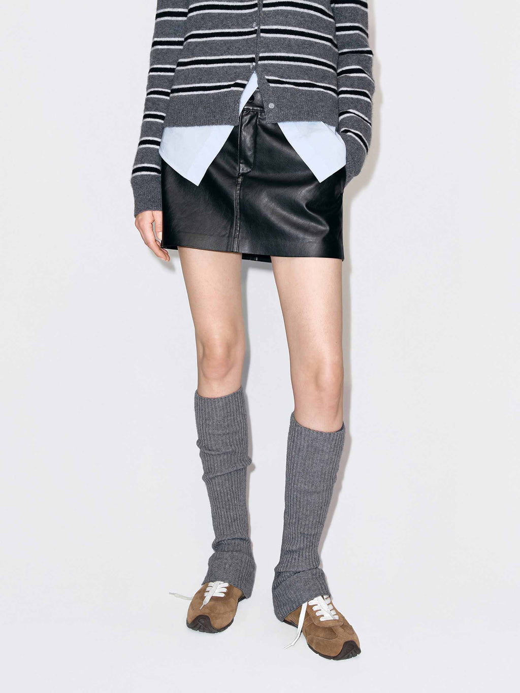 Black Mini Leather Skirt