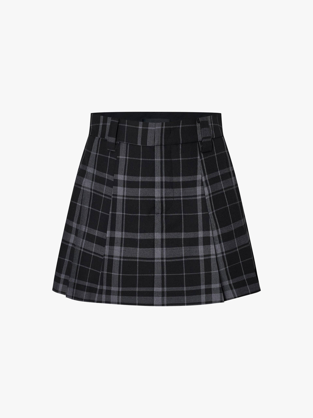 Plaid Wrap Detail Skort
